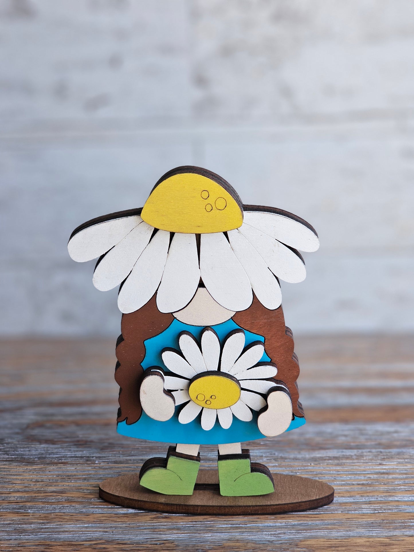 Daisy Girl Gnome - READY TO SHIP