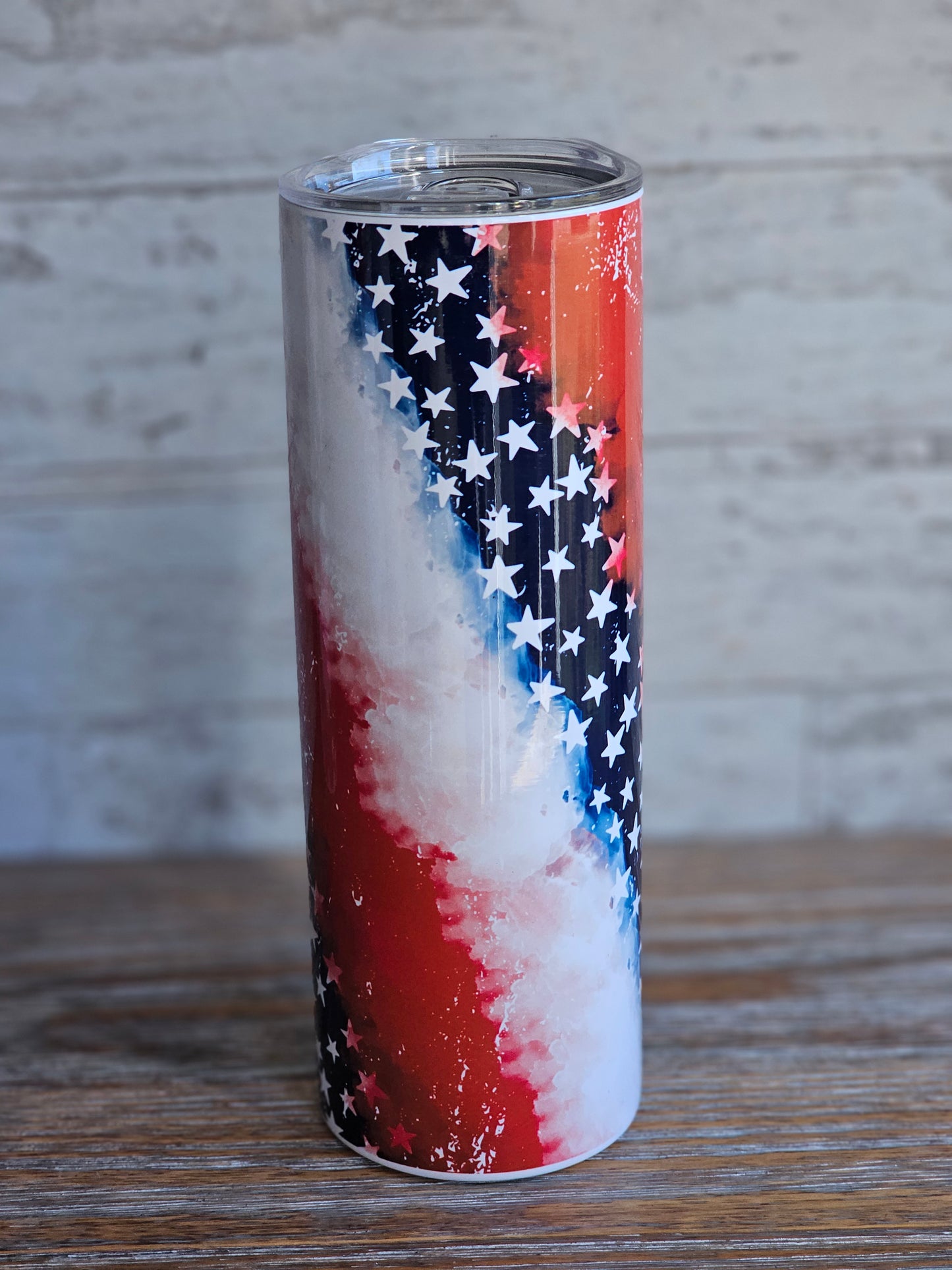Red White and Blue Swirl - 20 oz Stainless Steel Tumbler