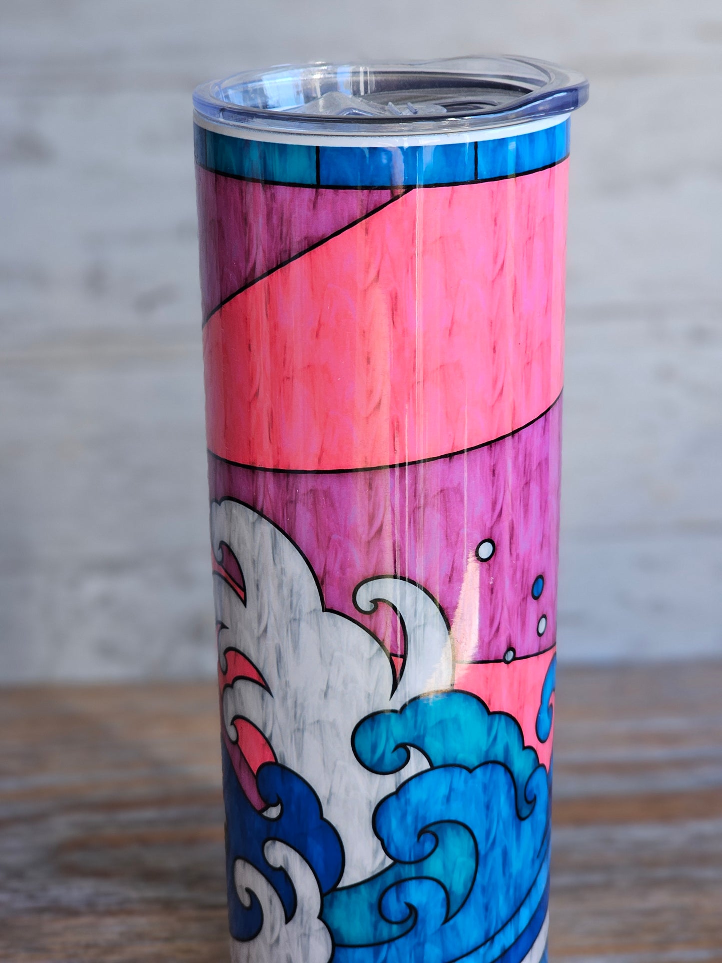 Stained Glass Look - 20 oz Stainless Steel Tumbler