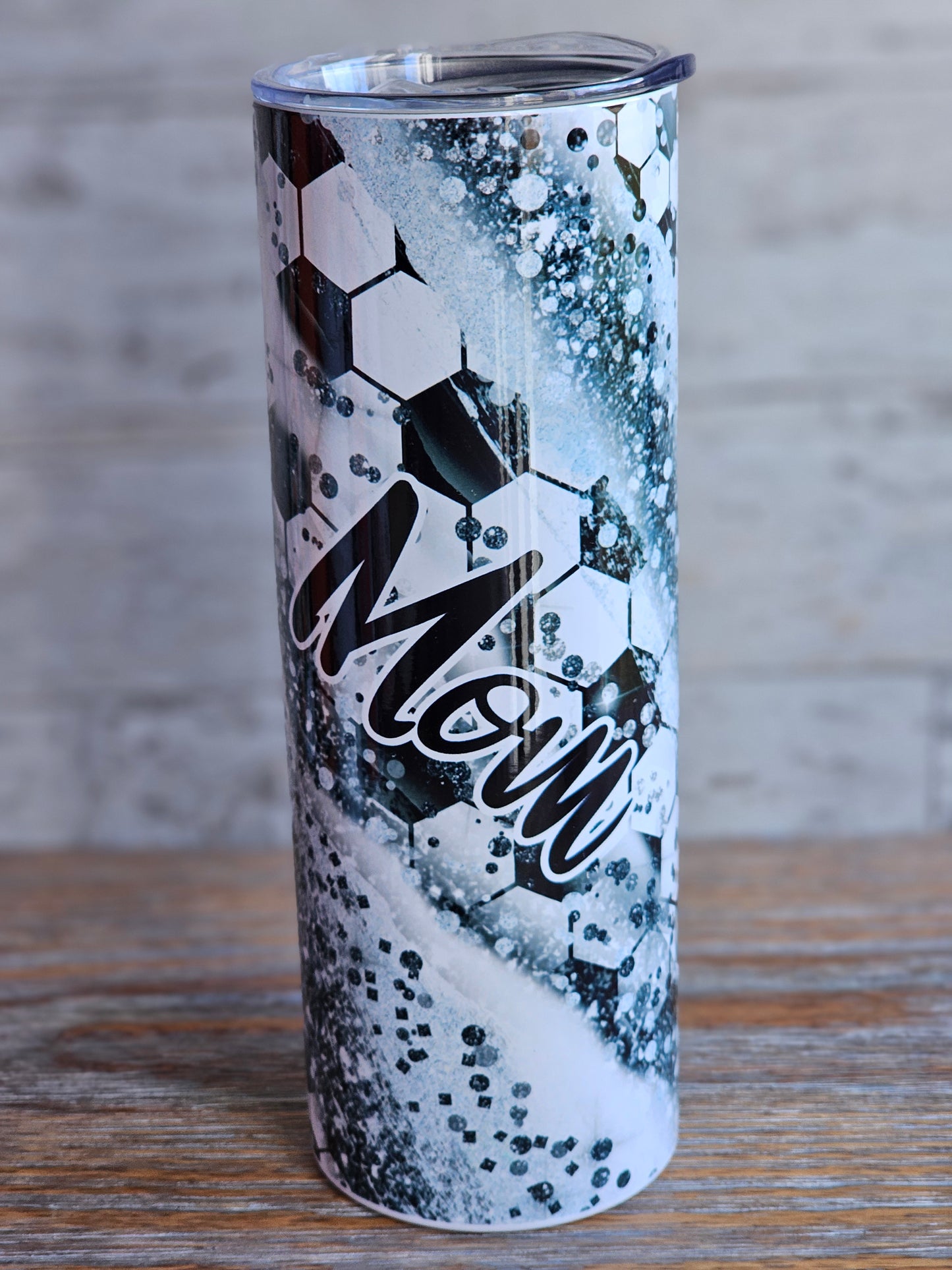 Soccer Mom Swirl - 20 oz Stainless Steel Tumbler