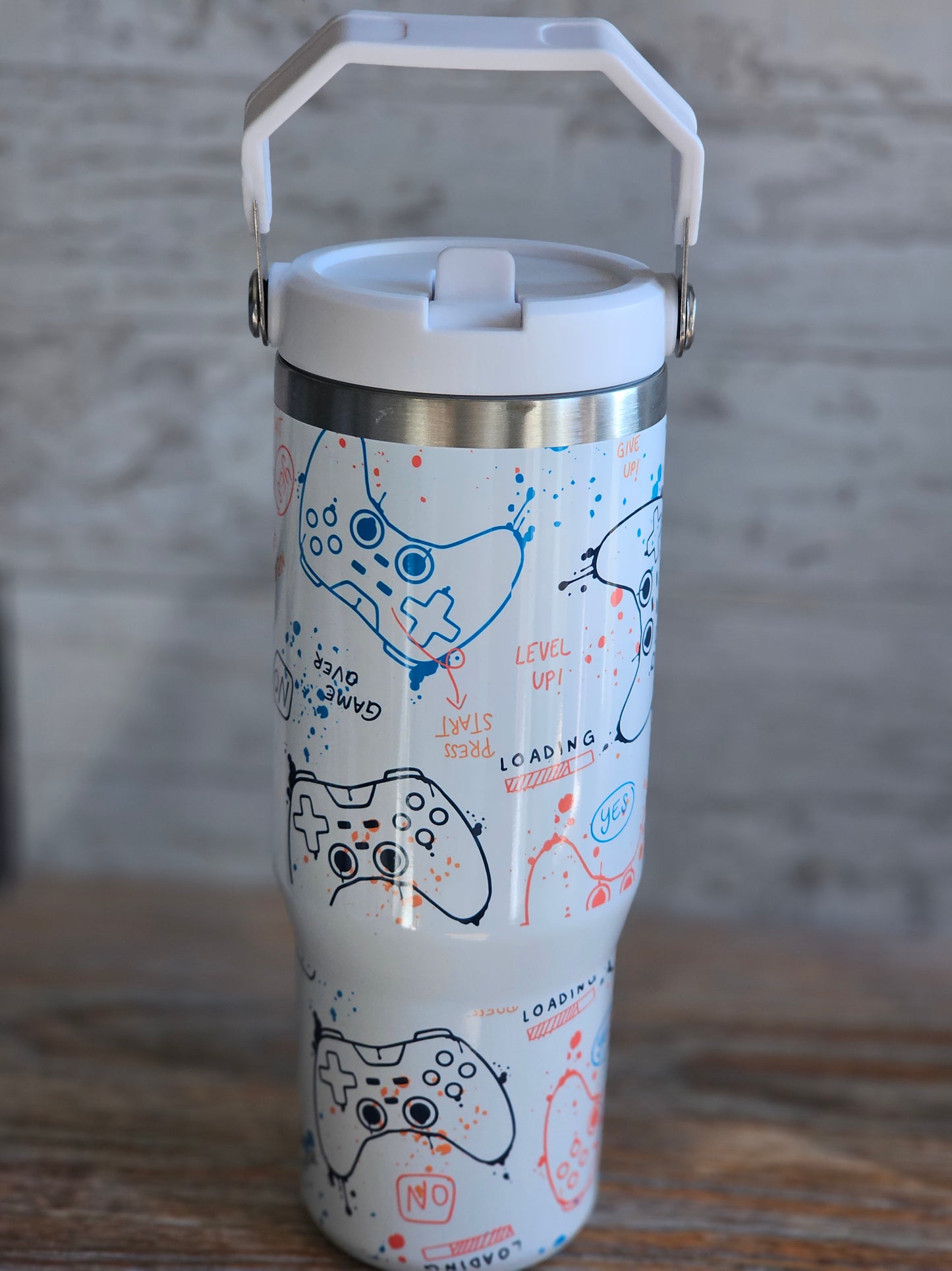30 oz Water Bottle - Gamer - READY TO SHIP
