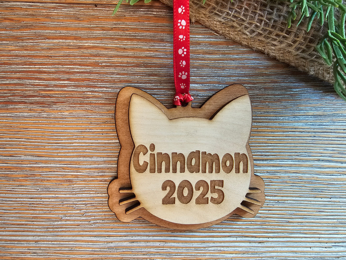Personalized Cat Ornament
