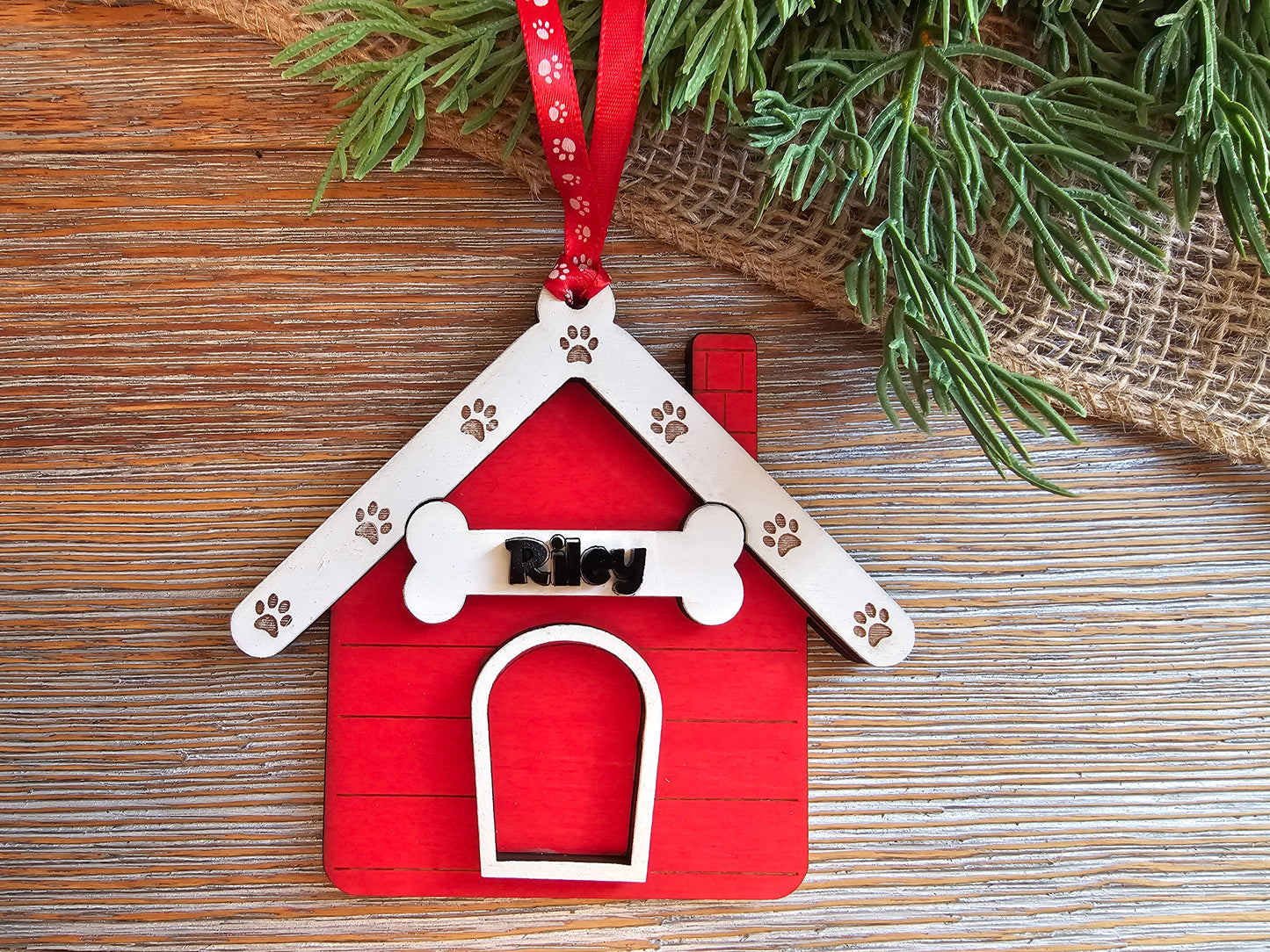 Personalized Dog House Ornament