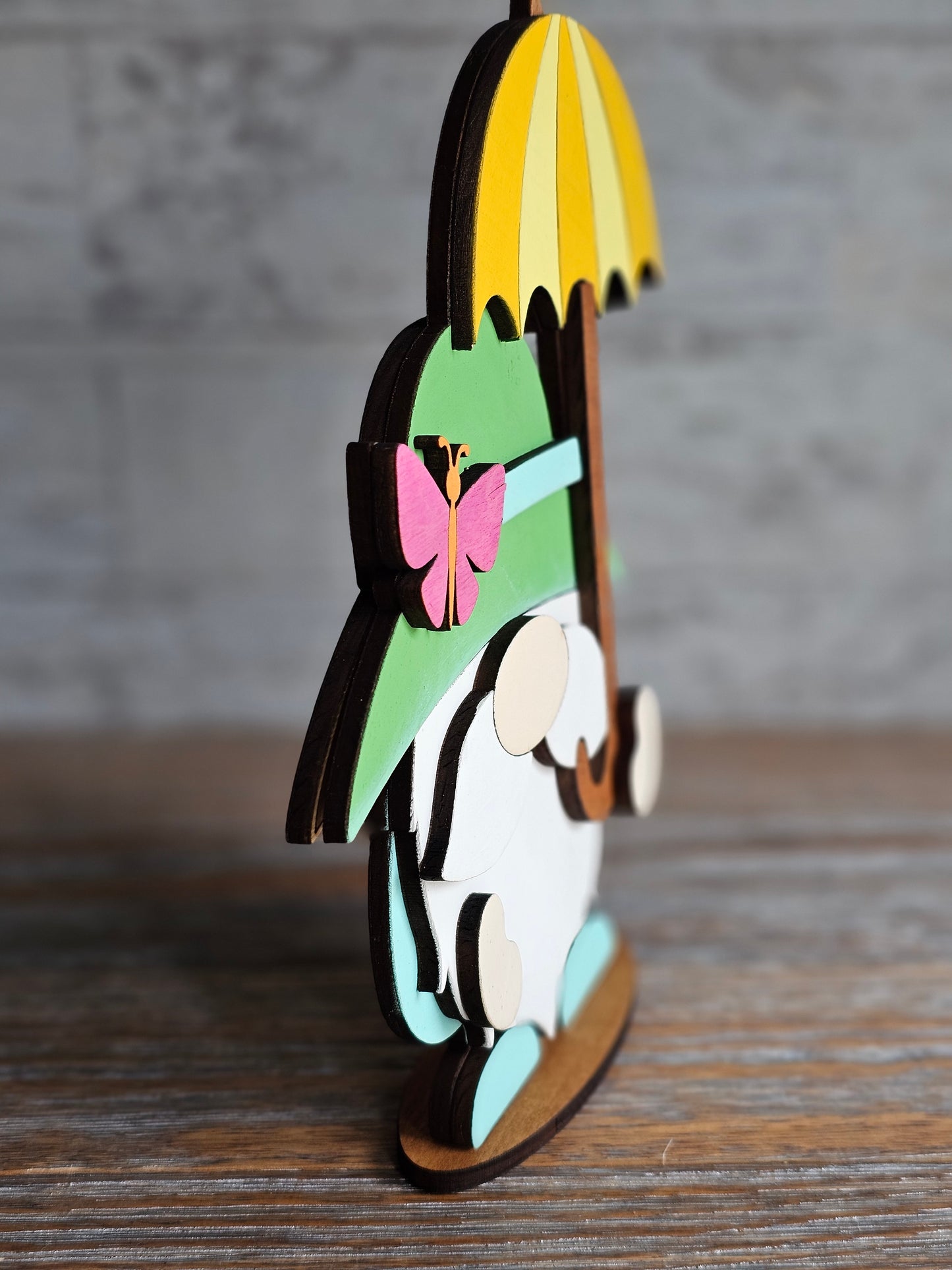 Spring Gnome with Umbrella