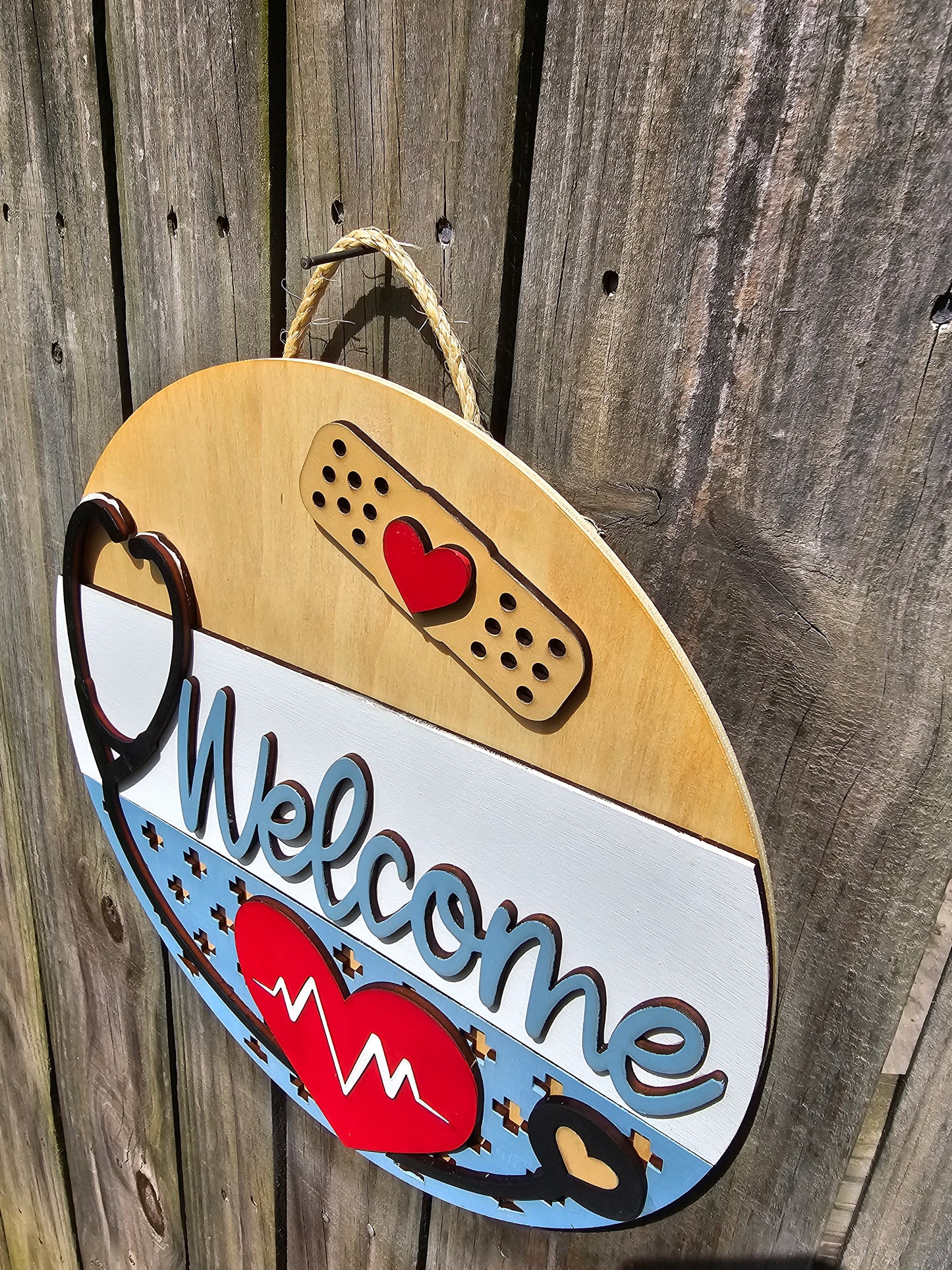Stethoscope Welcome Sign