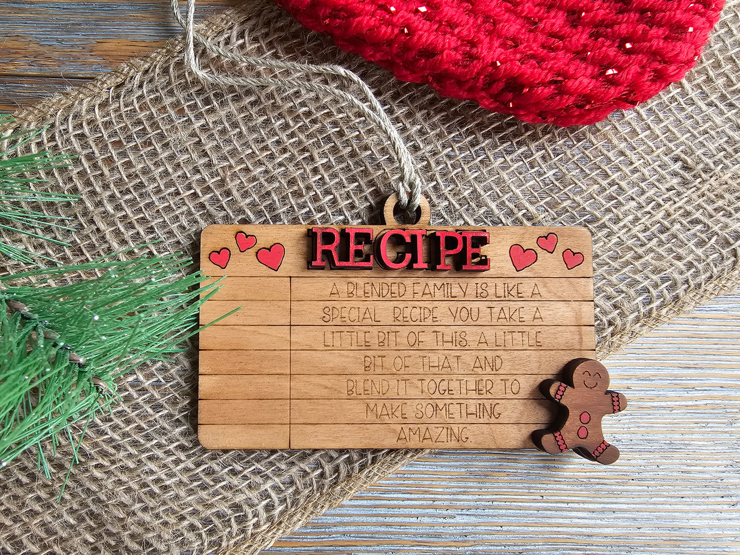 Blended Family Recipe Ornament