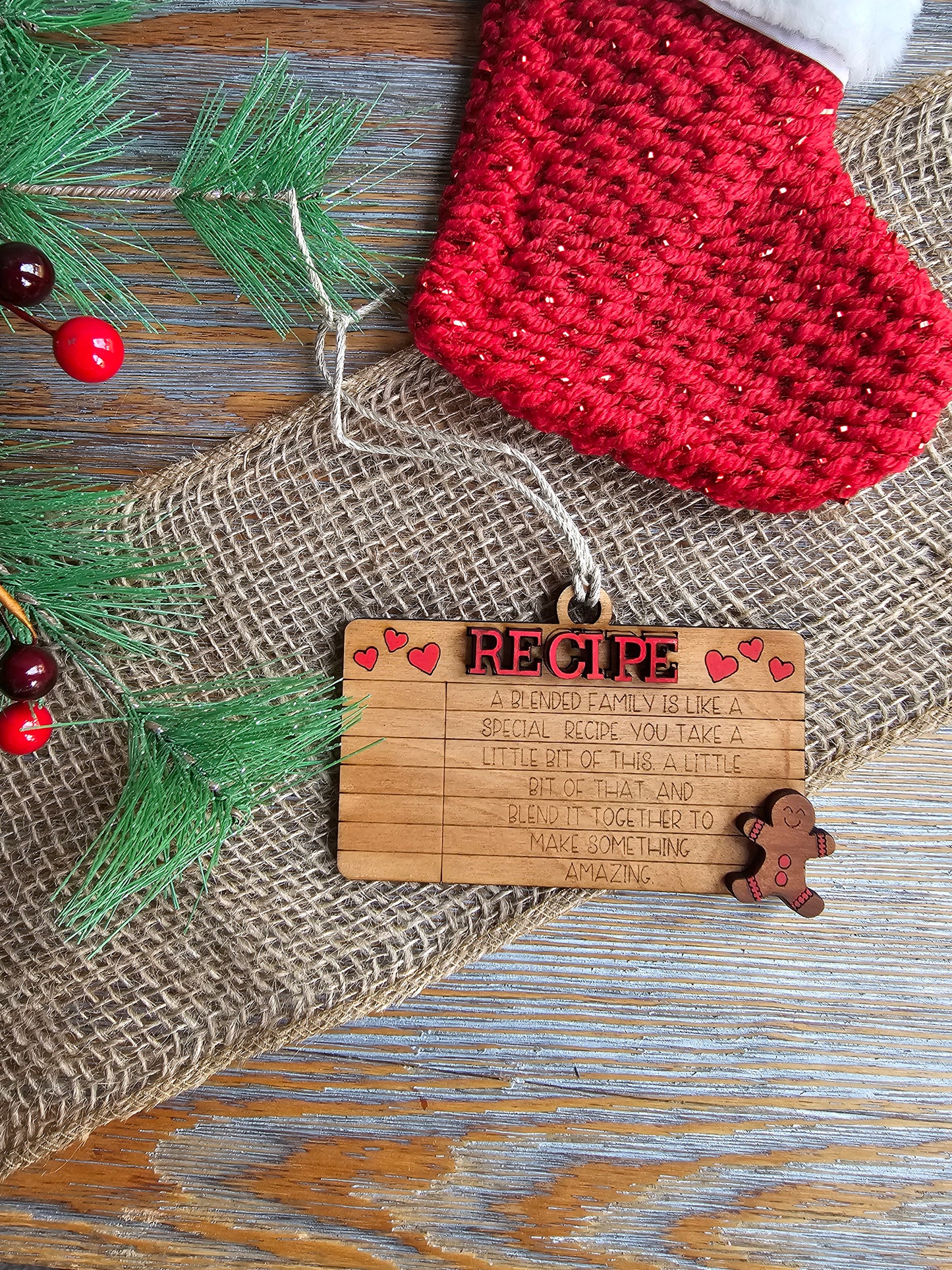 Blended Family Recipe Ornament