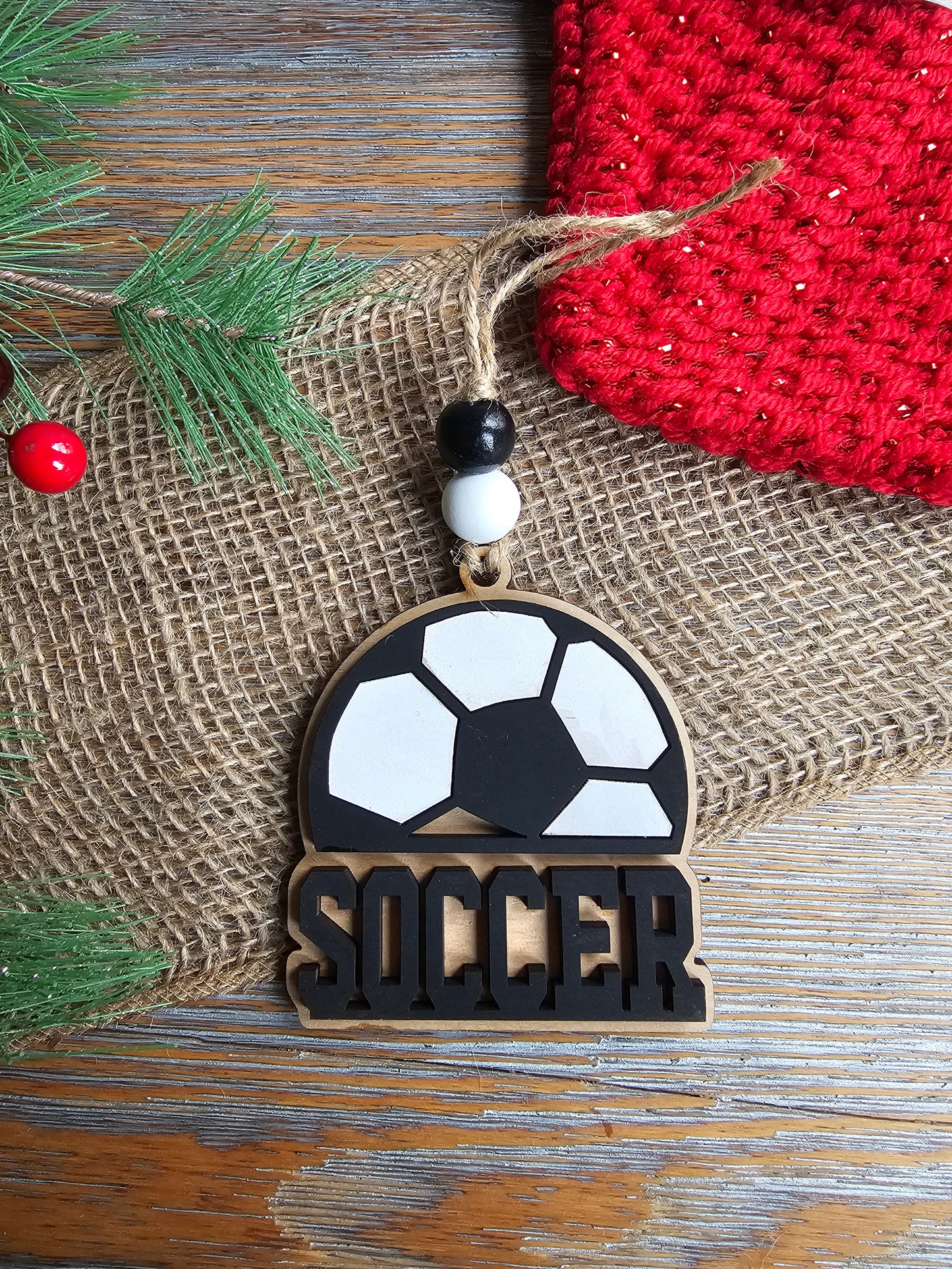 Soccer Cut Out Ornament