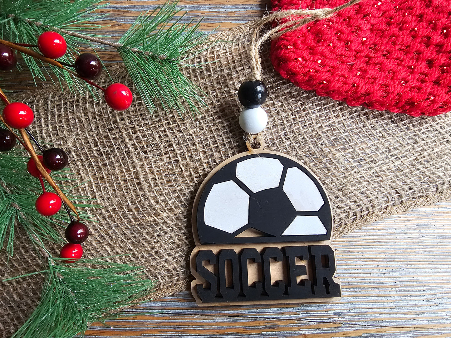 Soccer Cut Out Ornament