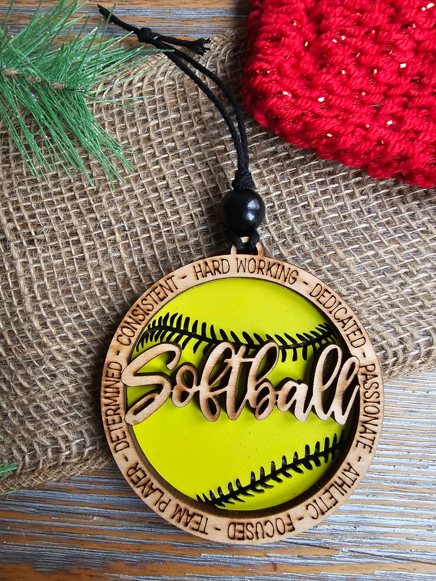 Softball Ornament