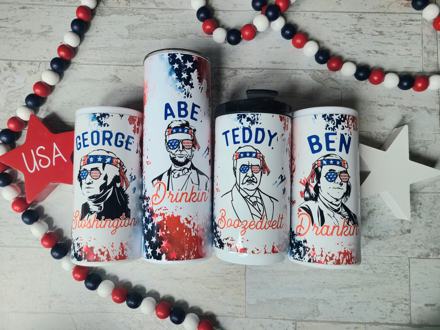 Drinking Presidents Can Cooler or Tumbler