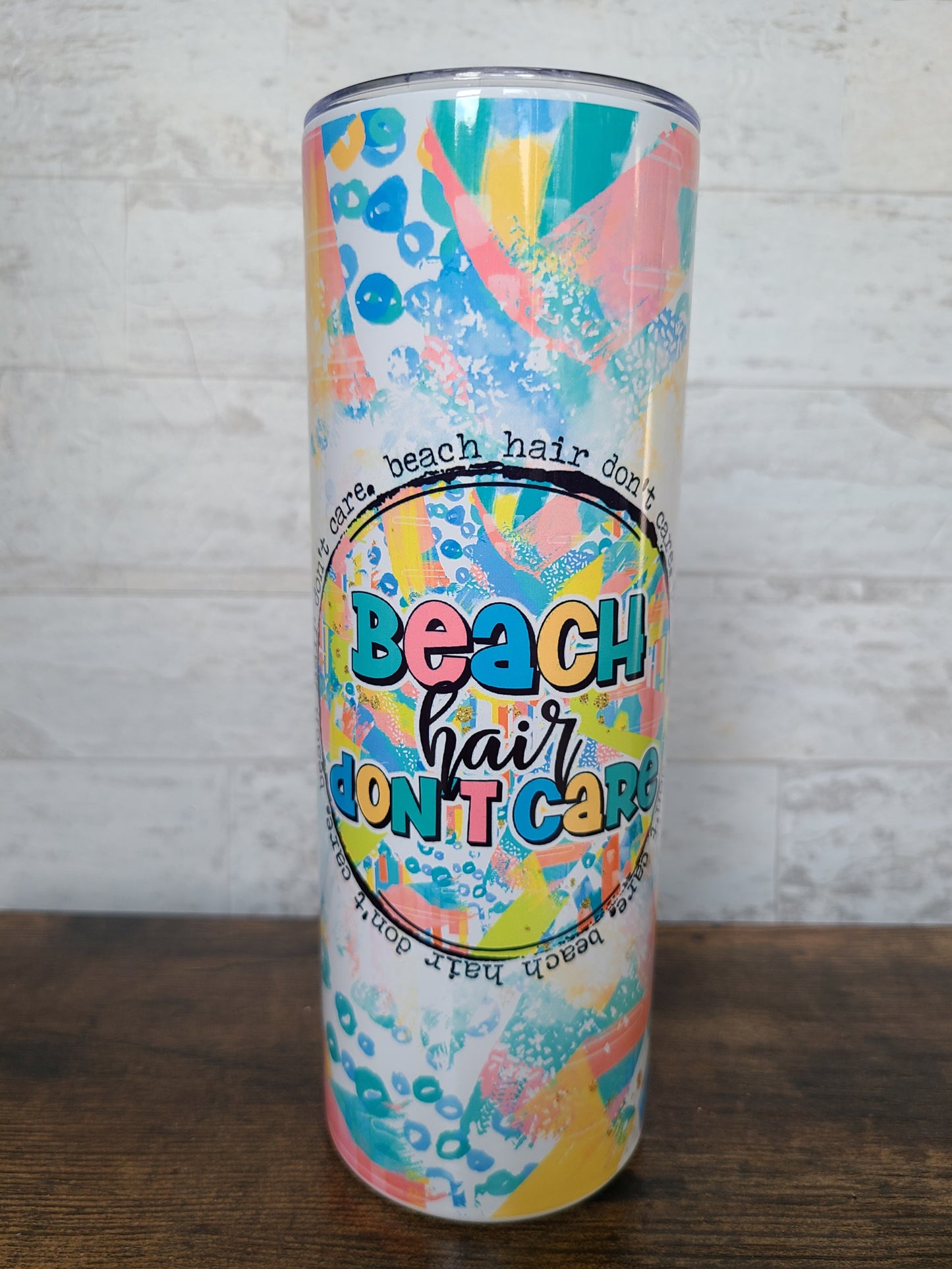 Beach Hair Don't Care Tumbler
