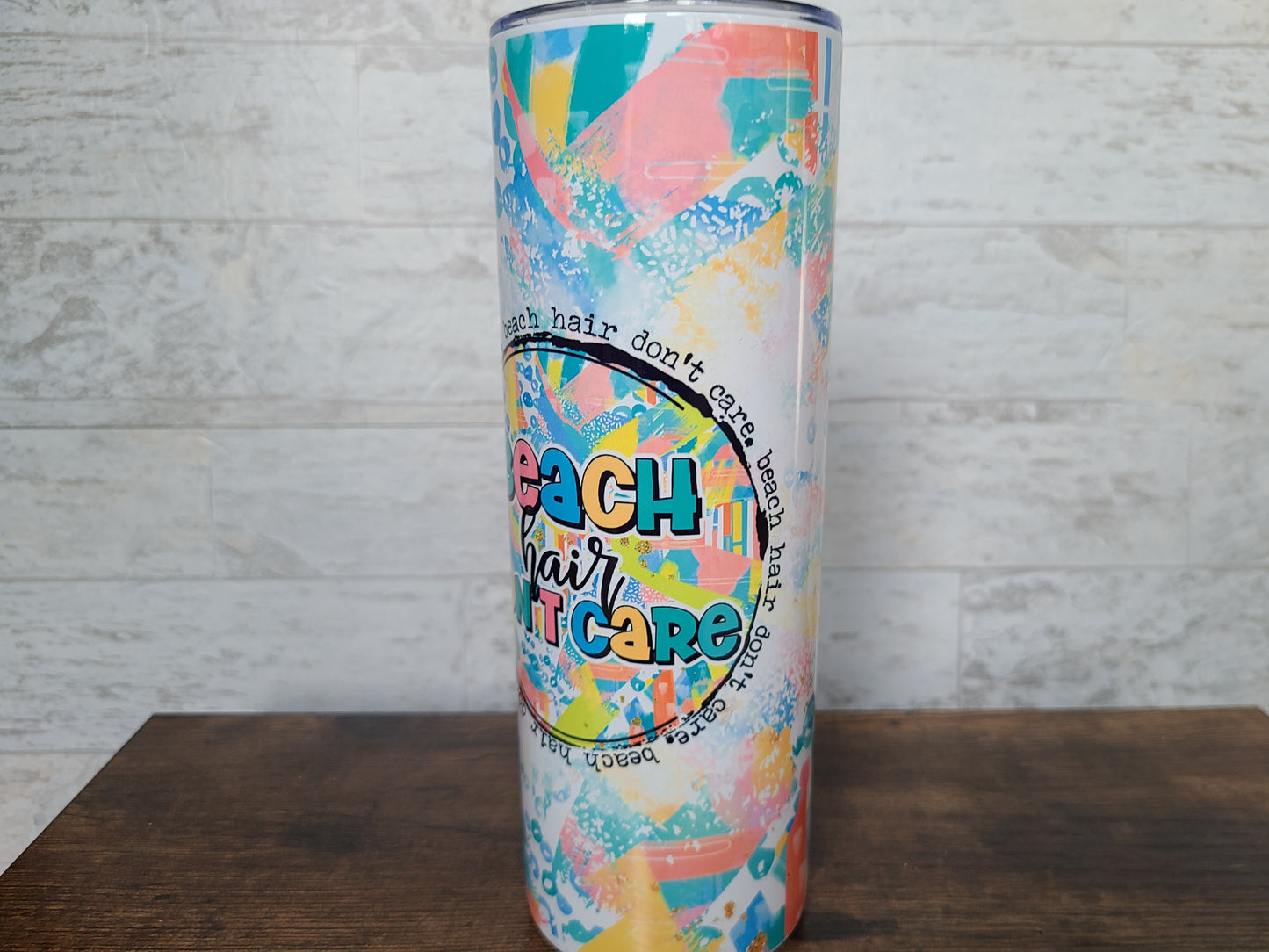 Beach Hair Don't Care Tumbler