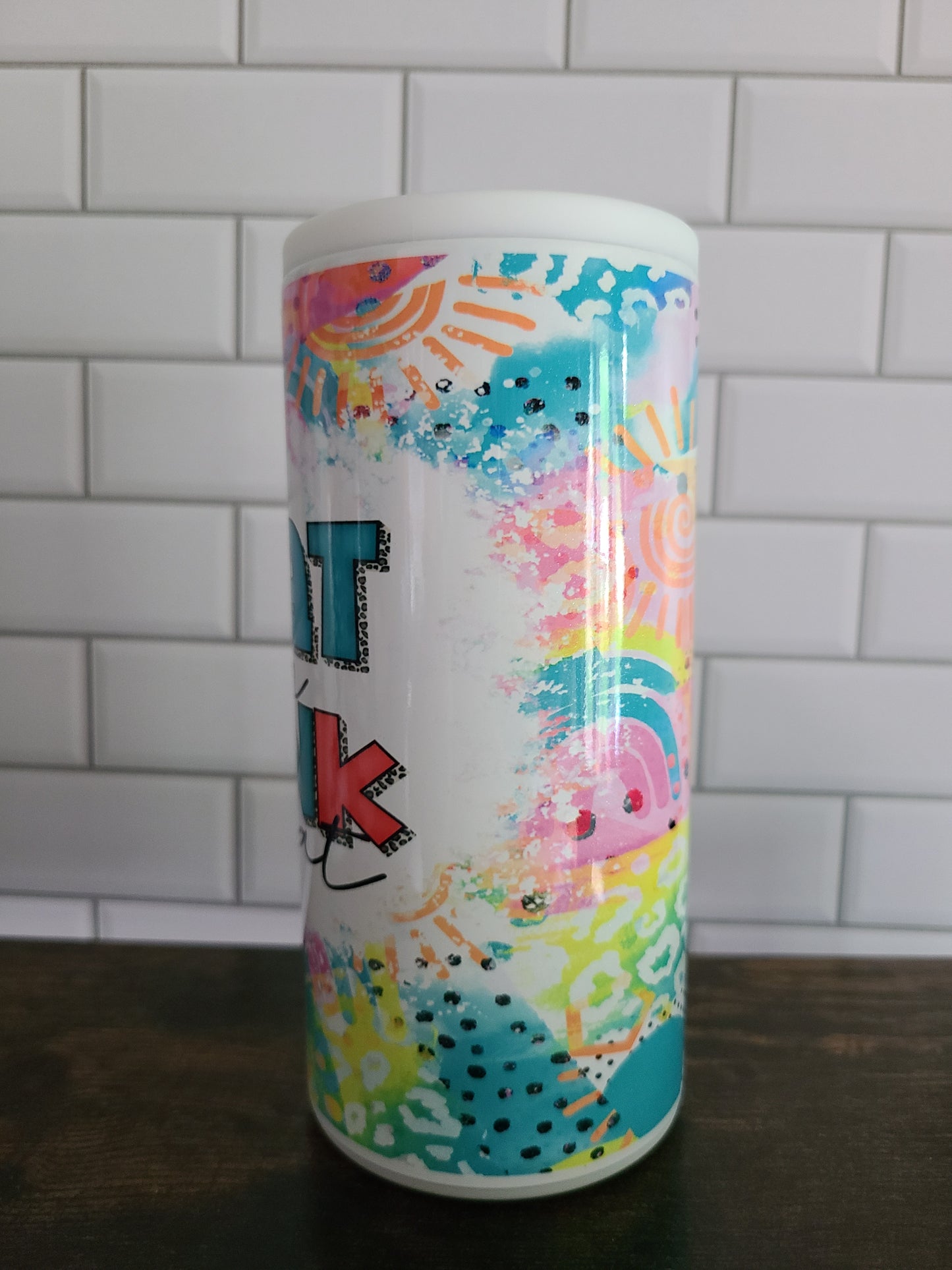 Float Tan Drink Repeat Skinny Can Cooler