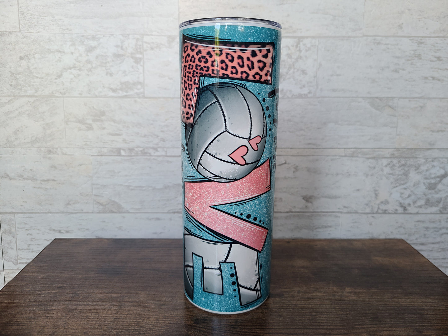 LOVE Volleyball 20 oz Skinny Tumbler
