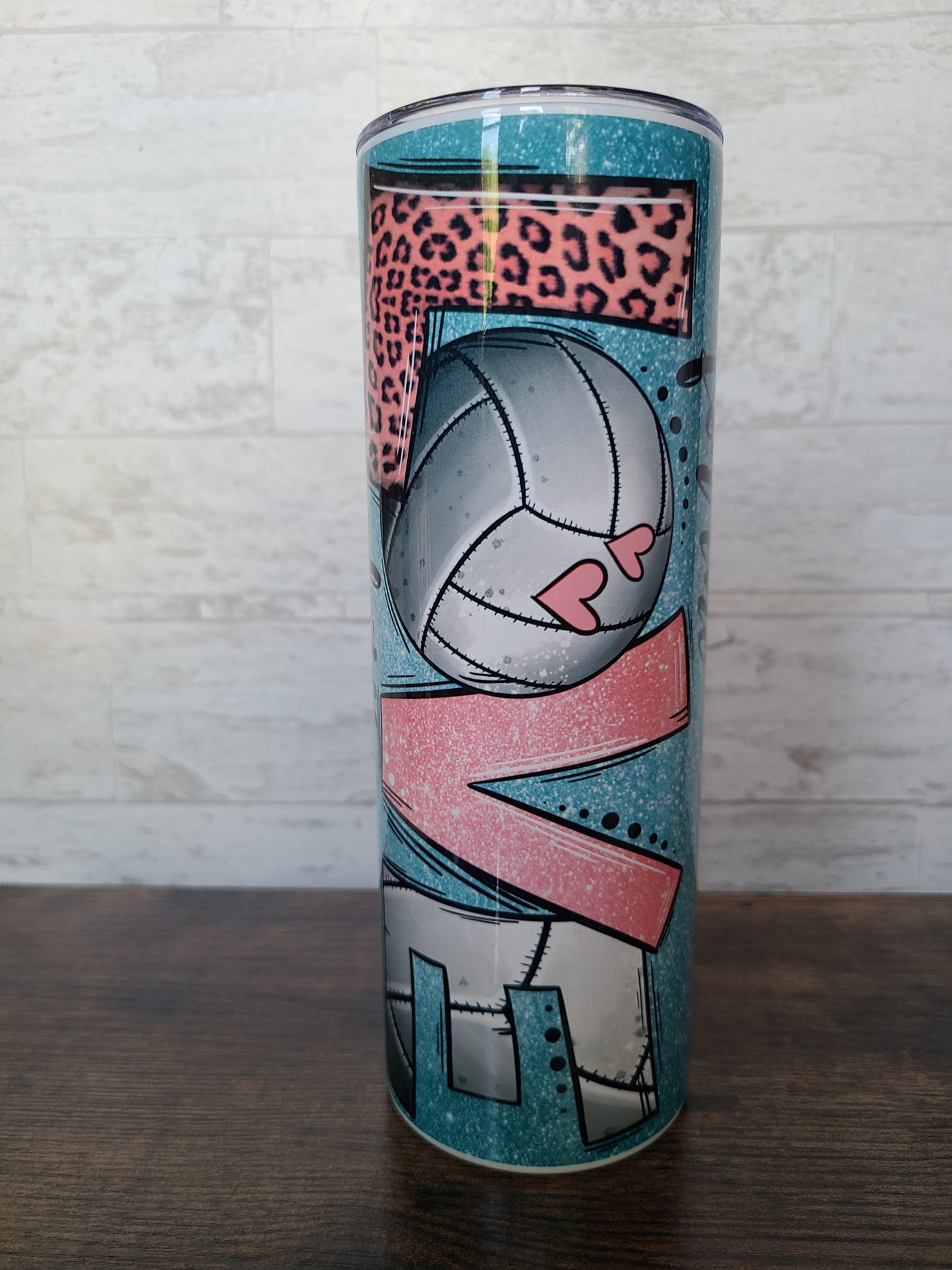 LOVE Volleyball 20 oz Skinny Tumbler