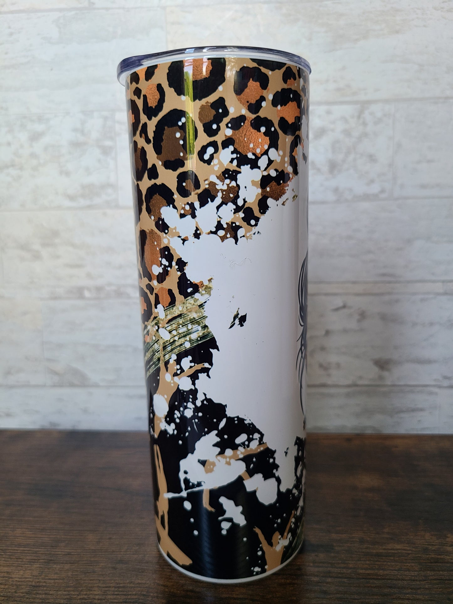 Gymnastics Mom Messy Bun 20 oz Skinny Tumbler