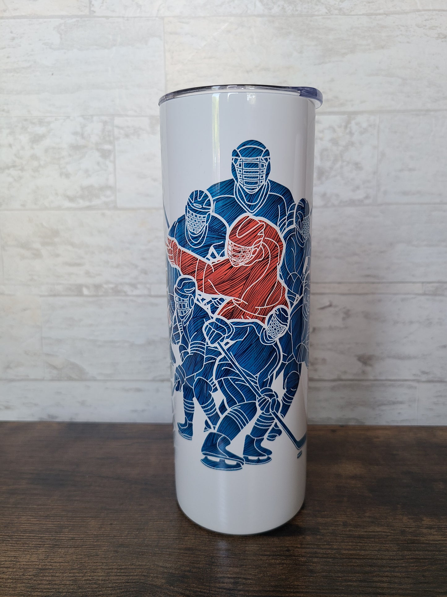 Hockey 20 oz Skinny Tumbler