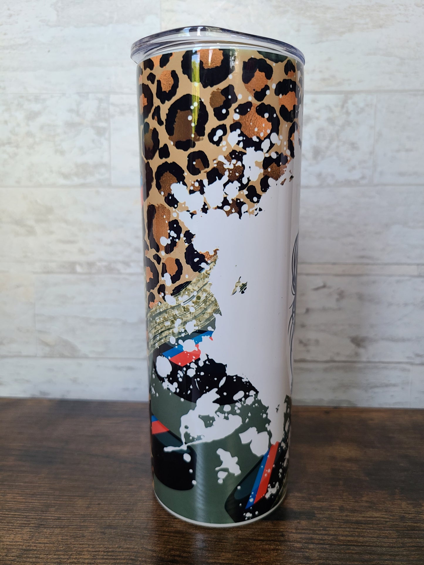 Hockey Mom Messy Bun 20 oz Skinny Tumbler