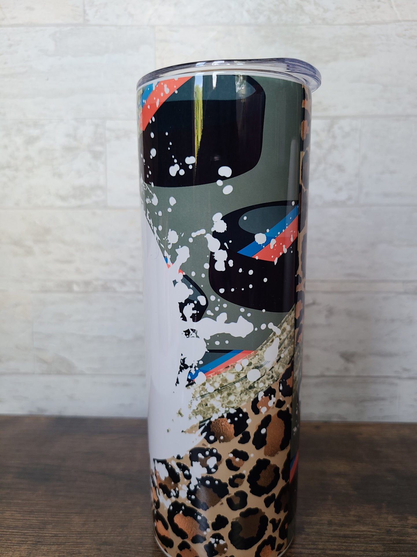 Hockey Mom Messy Bun 20 oz Skinny Tumbler