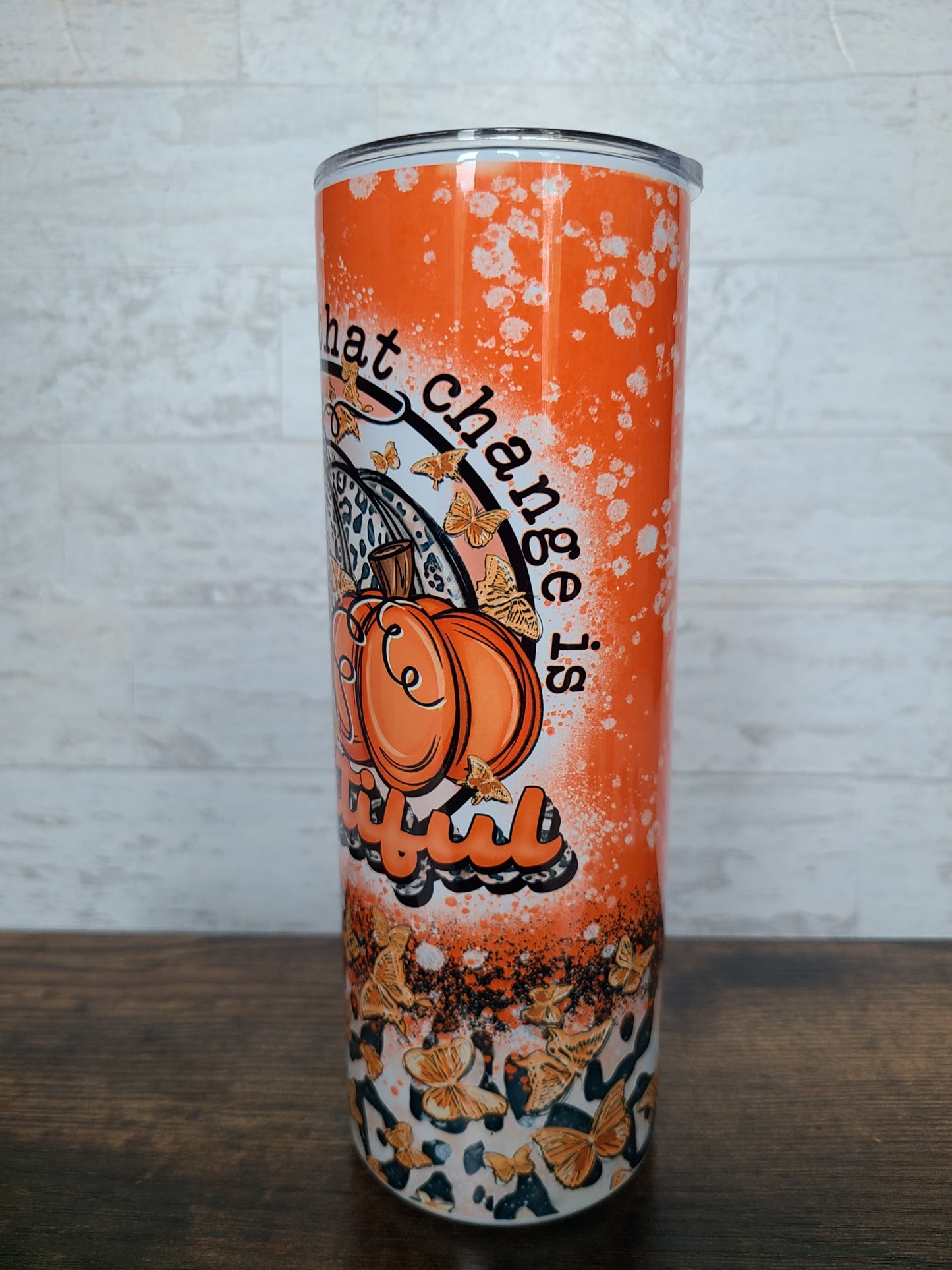 Beautiful Change Fall Skinny Tumbler