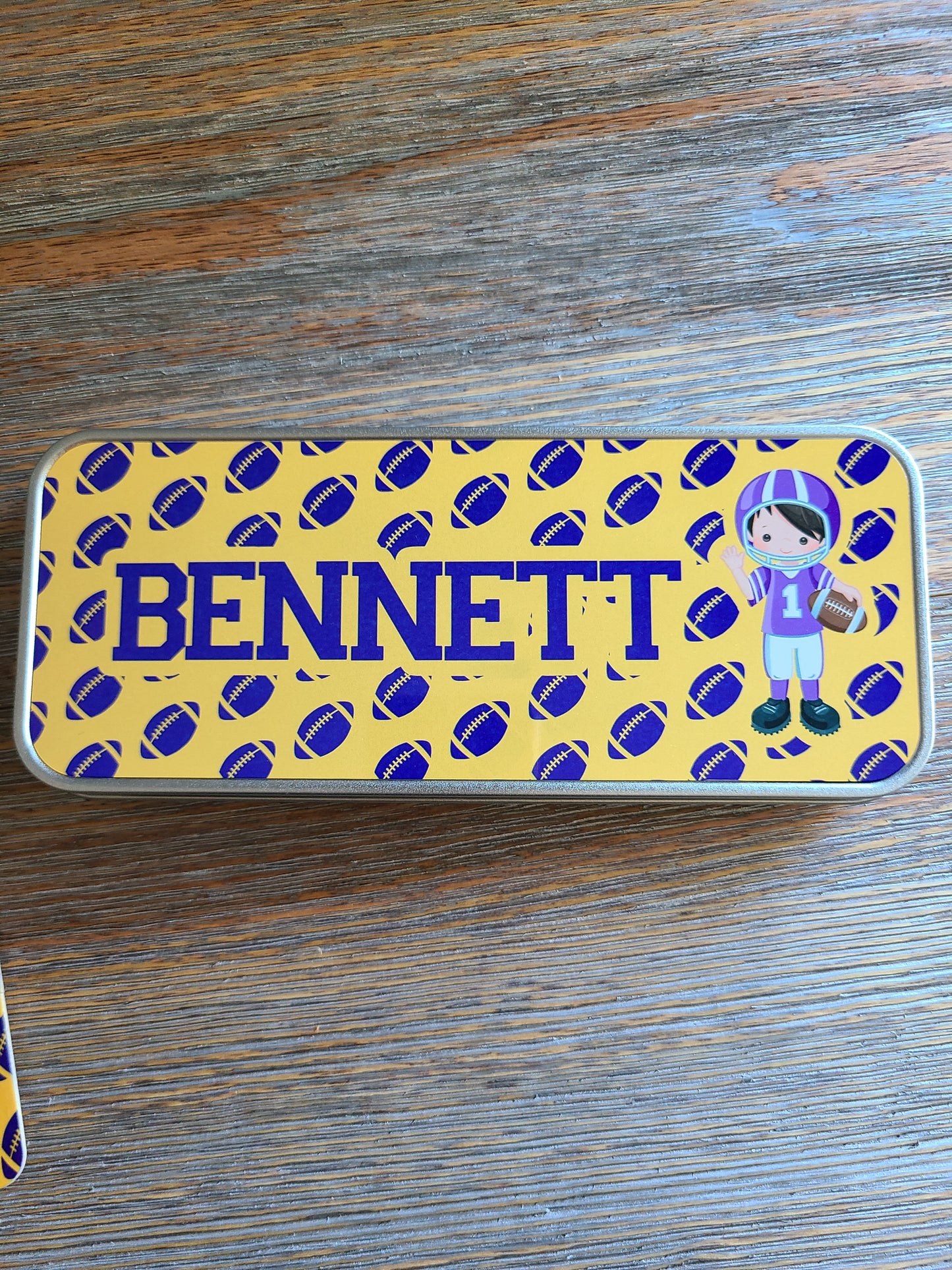Football Player Personalized Puzzle - Your Choice of Team Colors!