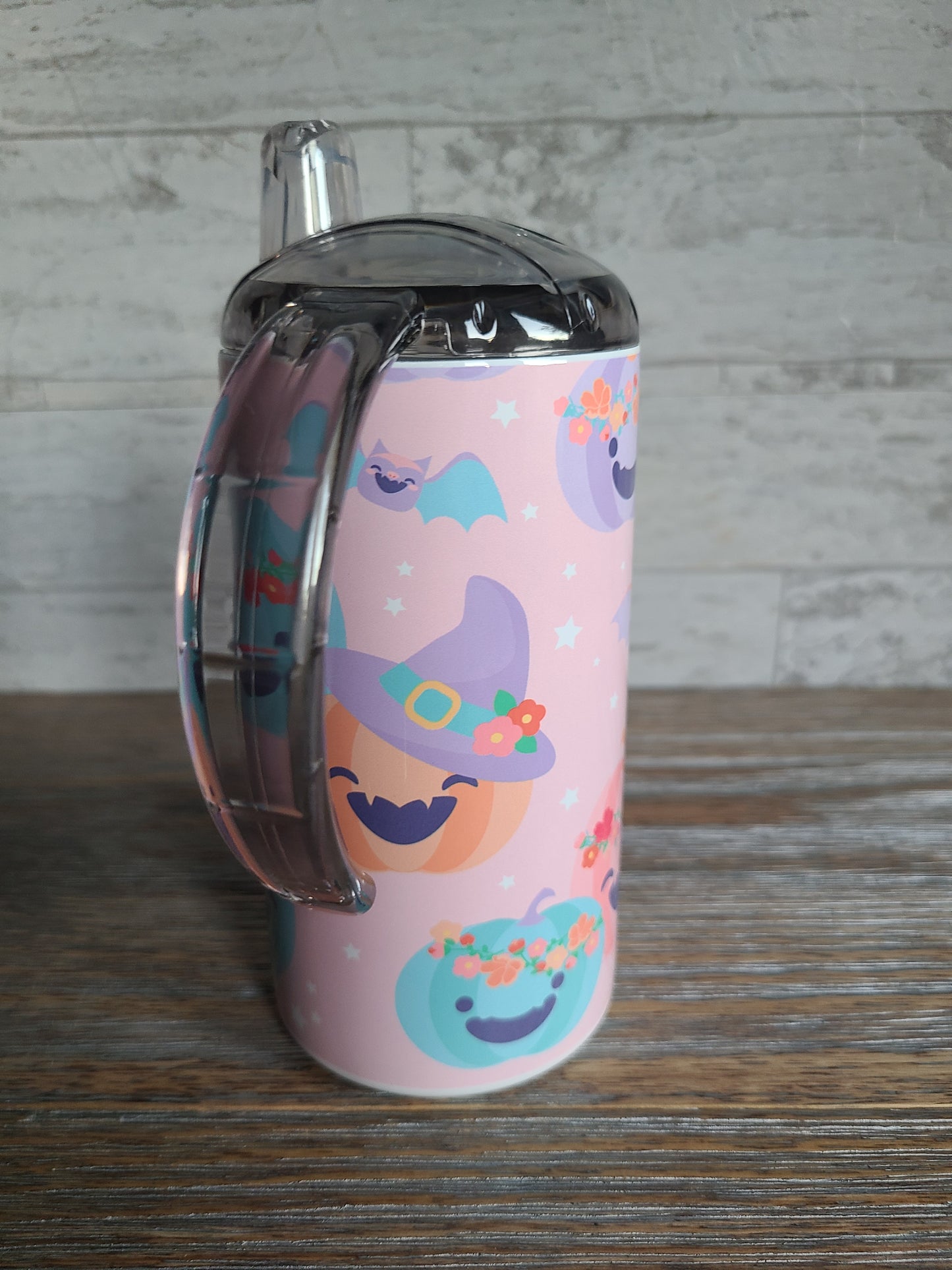 Personalized Halloween Sippy Cup with Bonus Lid