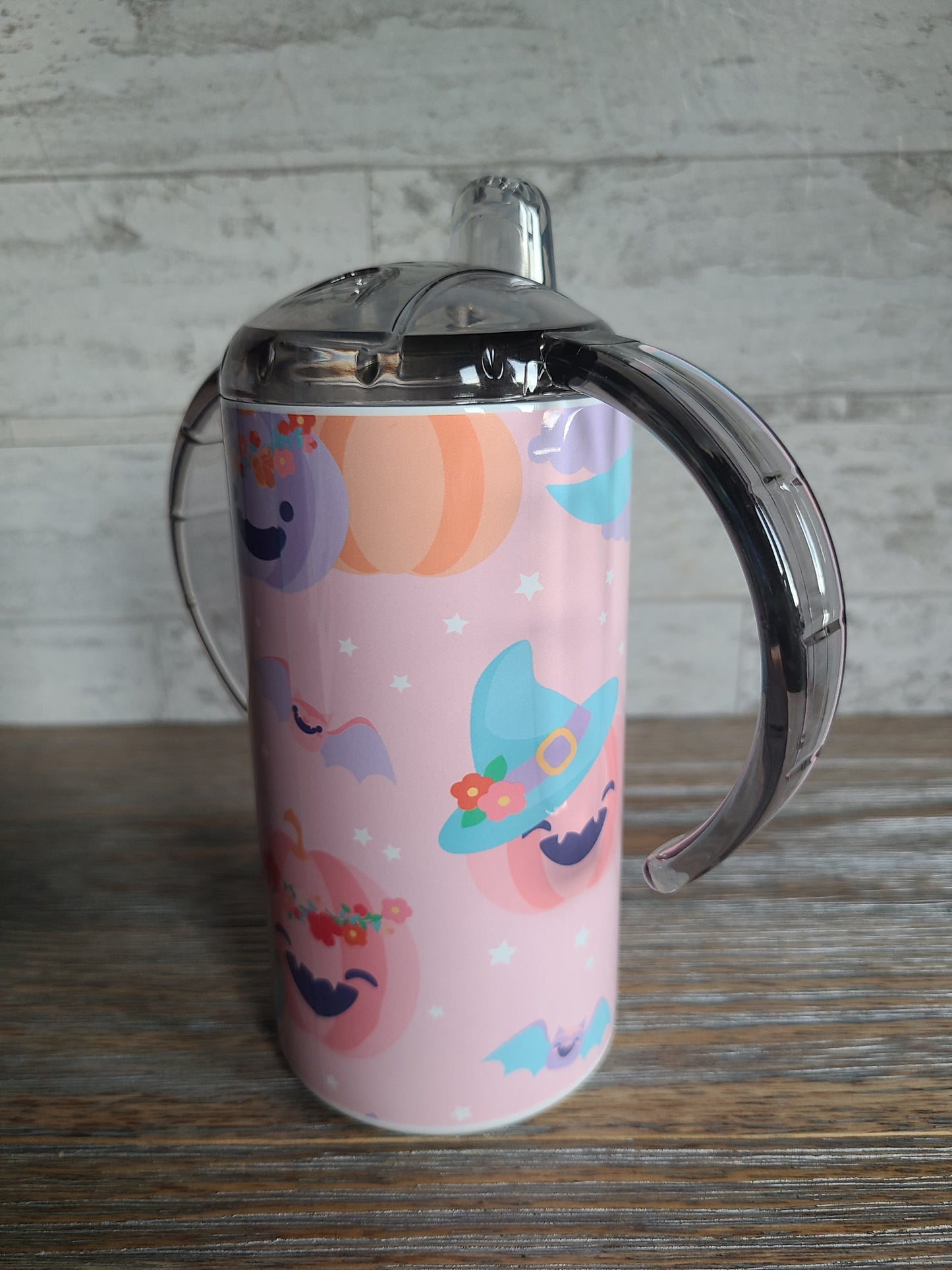 Personalized Halloween Sippy Cup with Bonus Lid