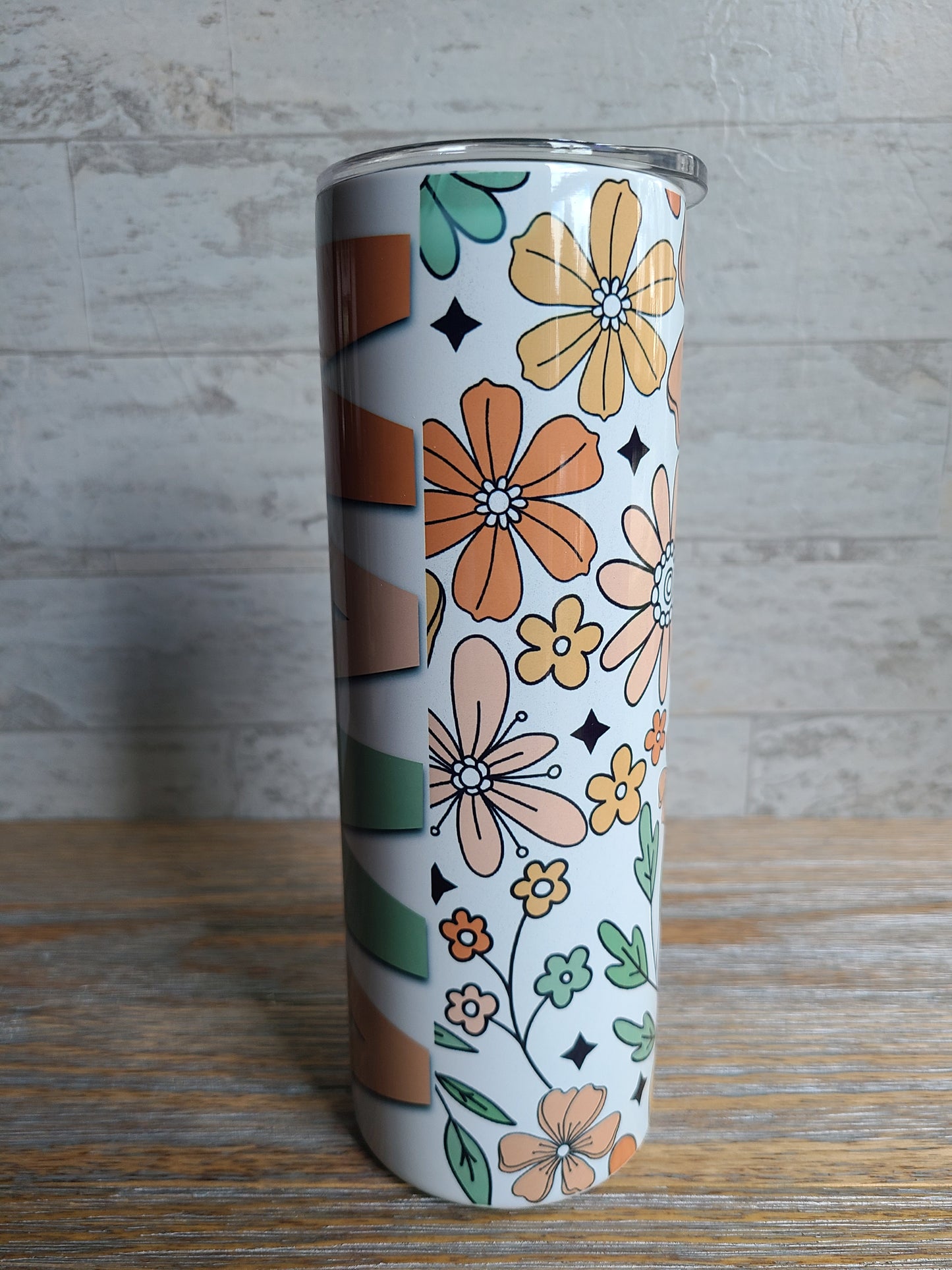 MAMA Fall Floral Skinny Tumbler