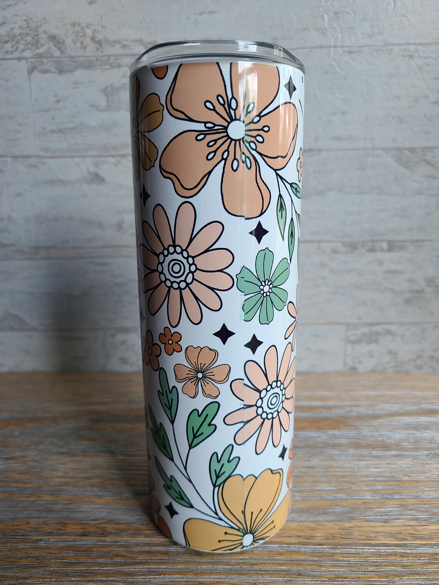 MAMA Fall Floral Skinny Tumbler