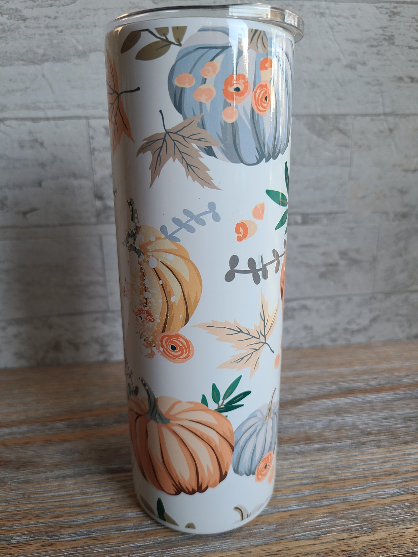 Thankful Grateful Blessed Skinny Tumbler
