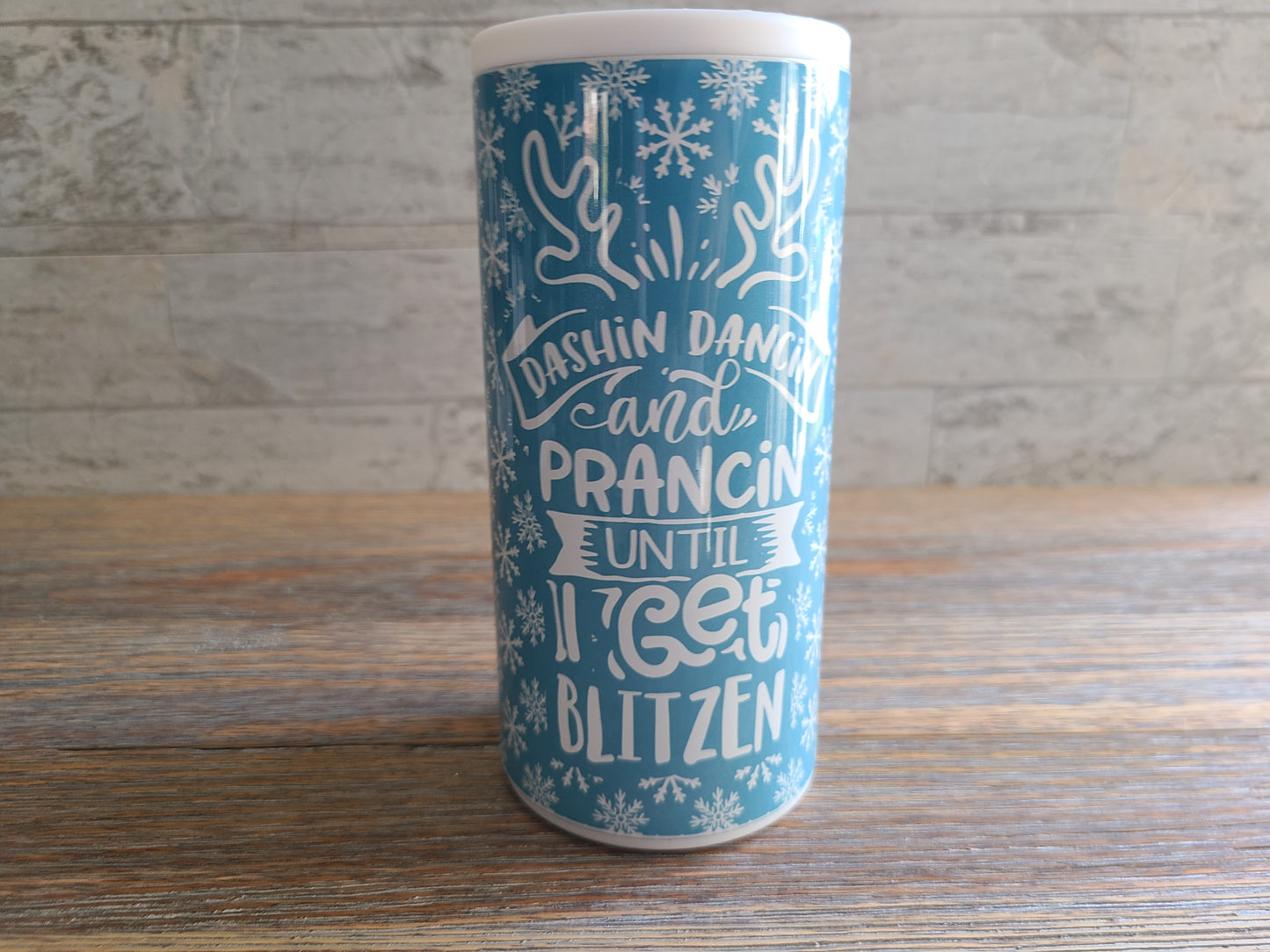Christmas Skinny Can Cooler - Get Blitzen