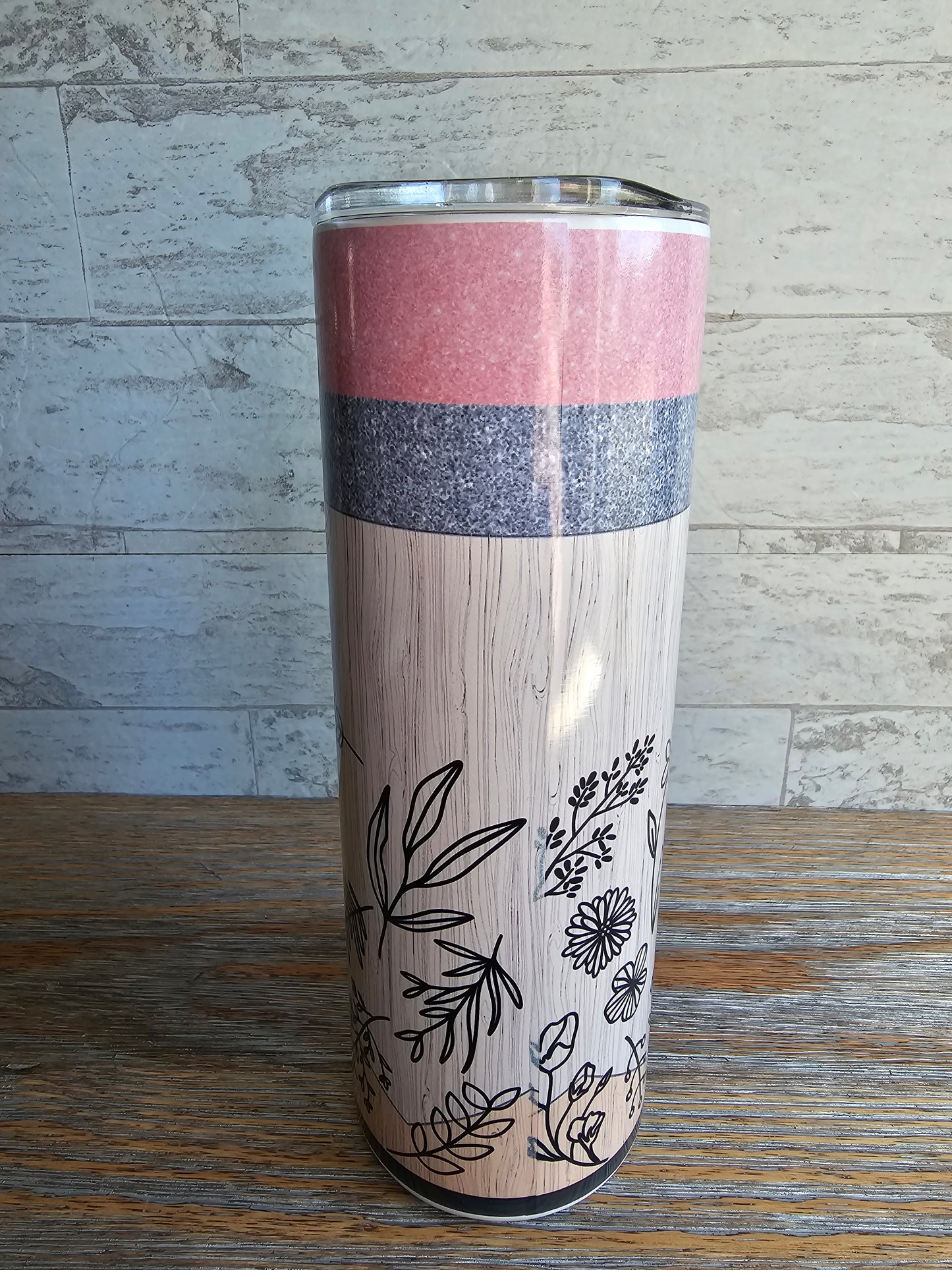 Personalized Teacher Pencil 20 oz Skinny Tumbler