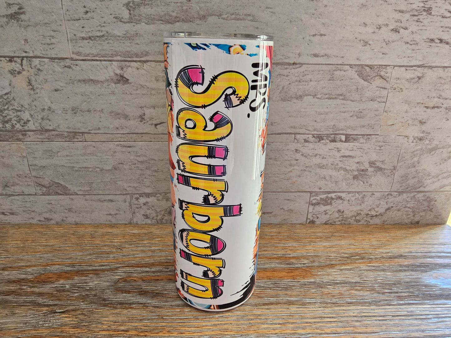 Personalized Teacher 20 oz Skinny Tumbler