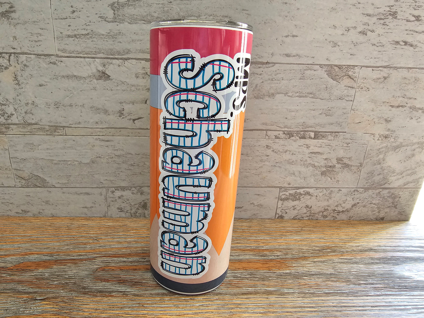 Personalized Teacher Pencil 20 oz Skinny Tumbler