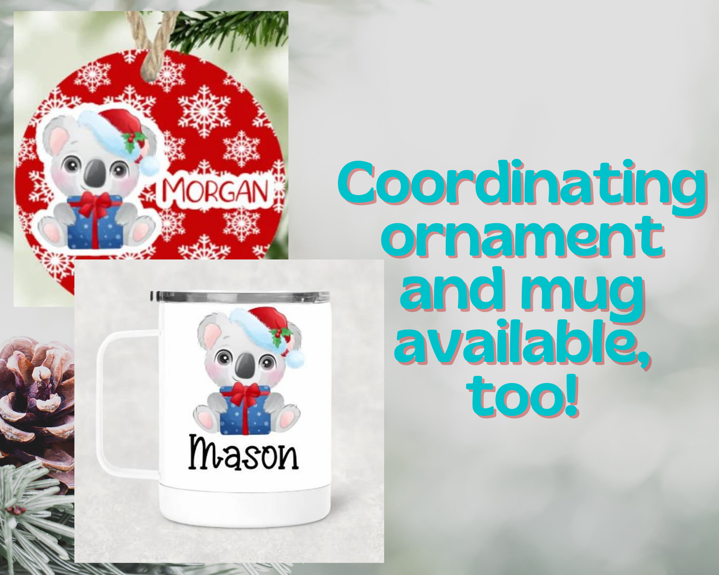 Christmas Koala Personalized Puzzle for Kids