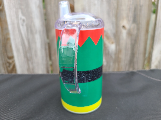 Christmas Elf Sippy Cup with Bonus Lid