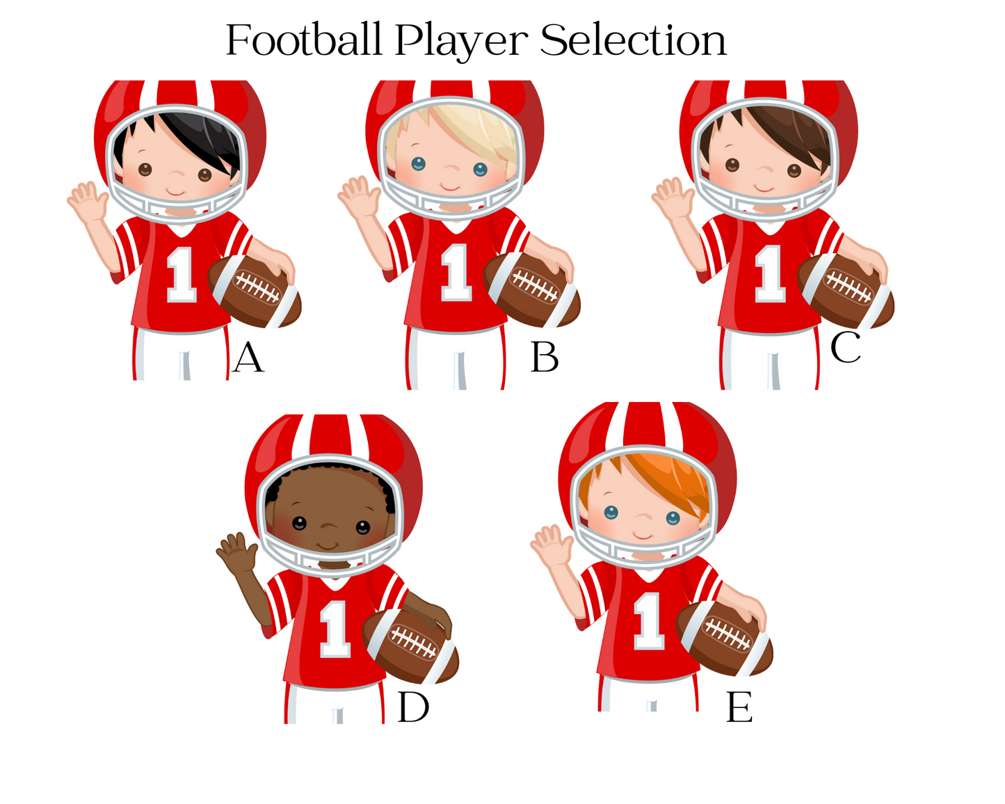 Football Player Personalized Puzzle - Your Choice of Team Colors!