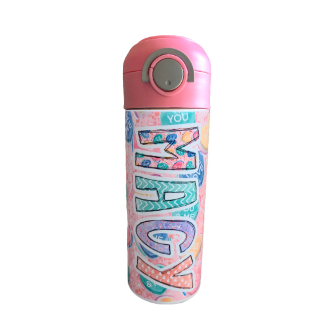 Pink Sweet Hearts Water Bottle