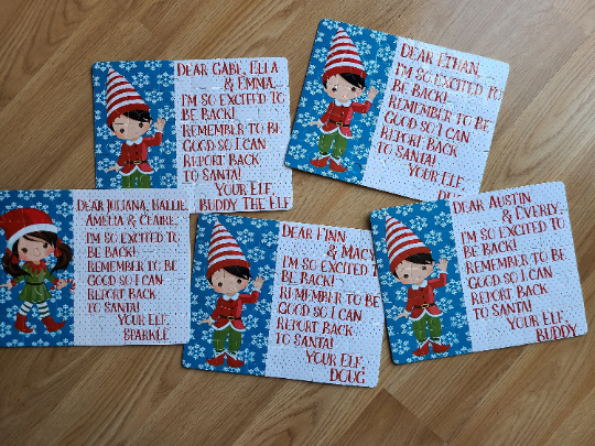 Elf Welcome Back Puzzle Personalized