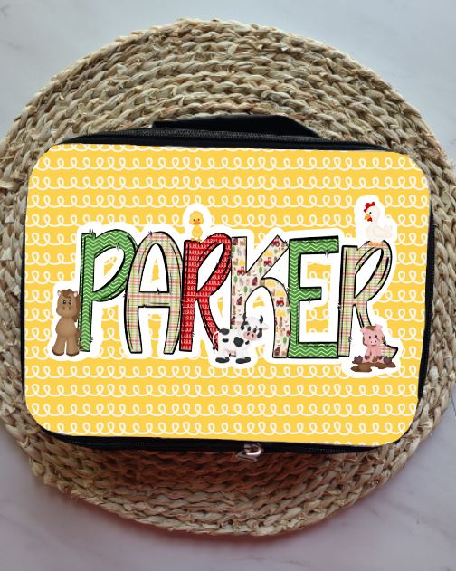 Farm Animals Personalized Lunch Bag