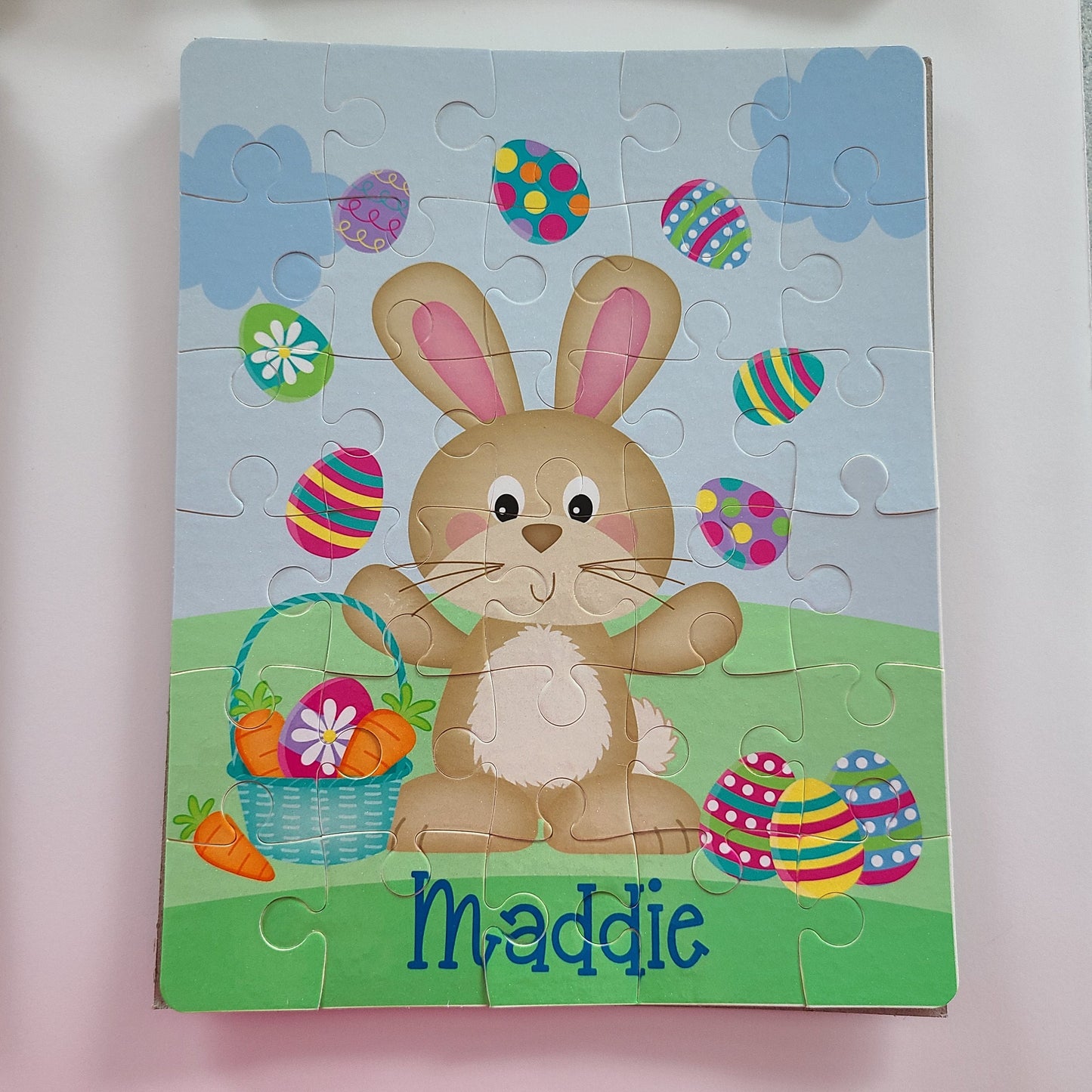 Personalized Easter Bunny Puzzle - 30 piece Puzzle