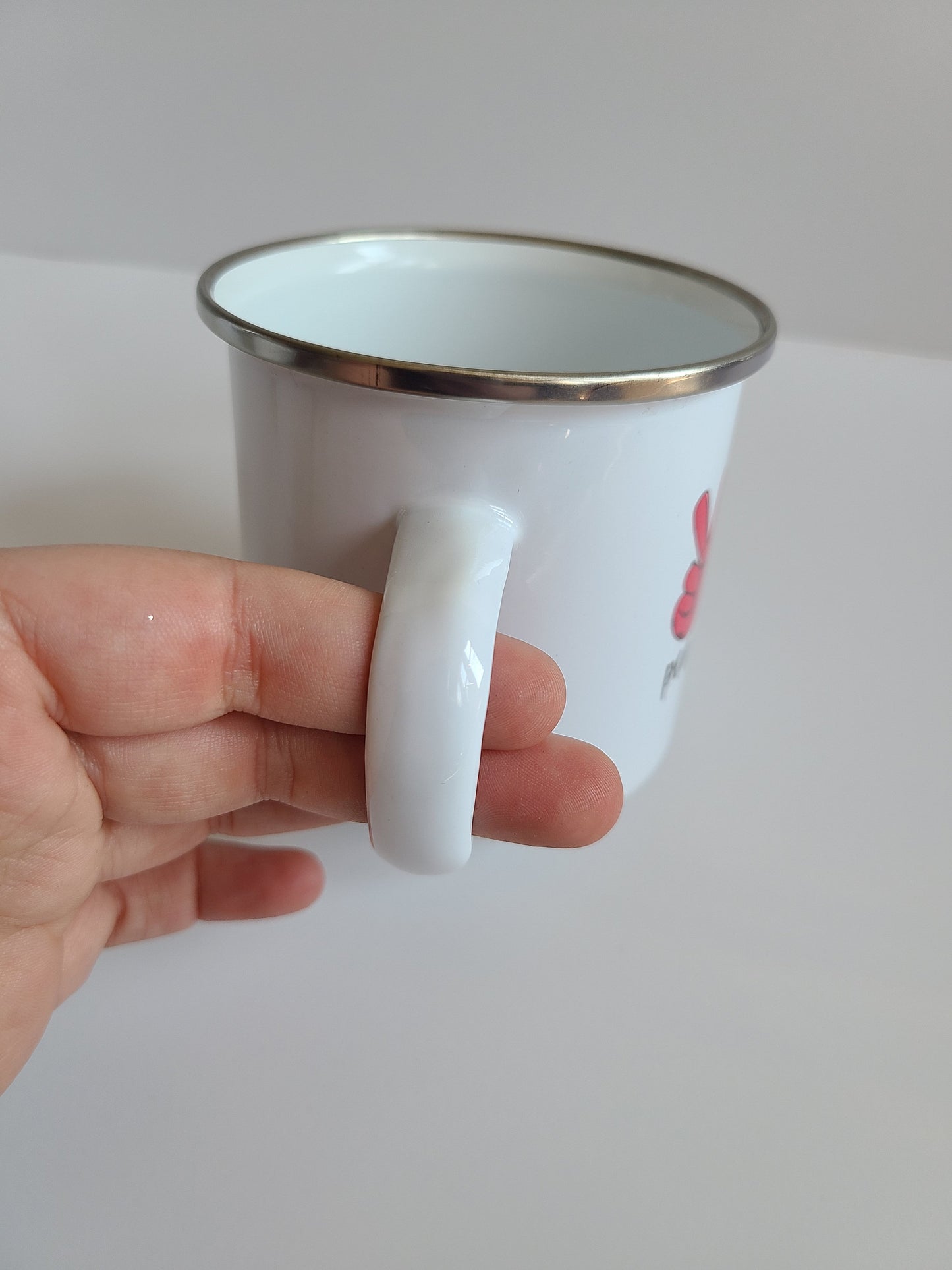 Peace Love Teaching Small Enamel Mug