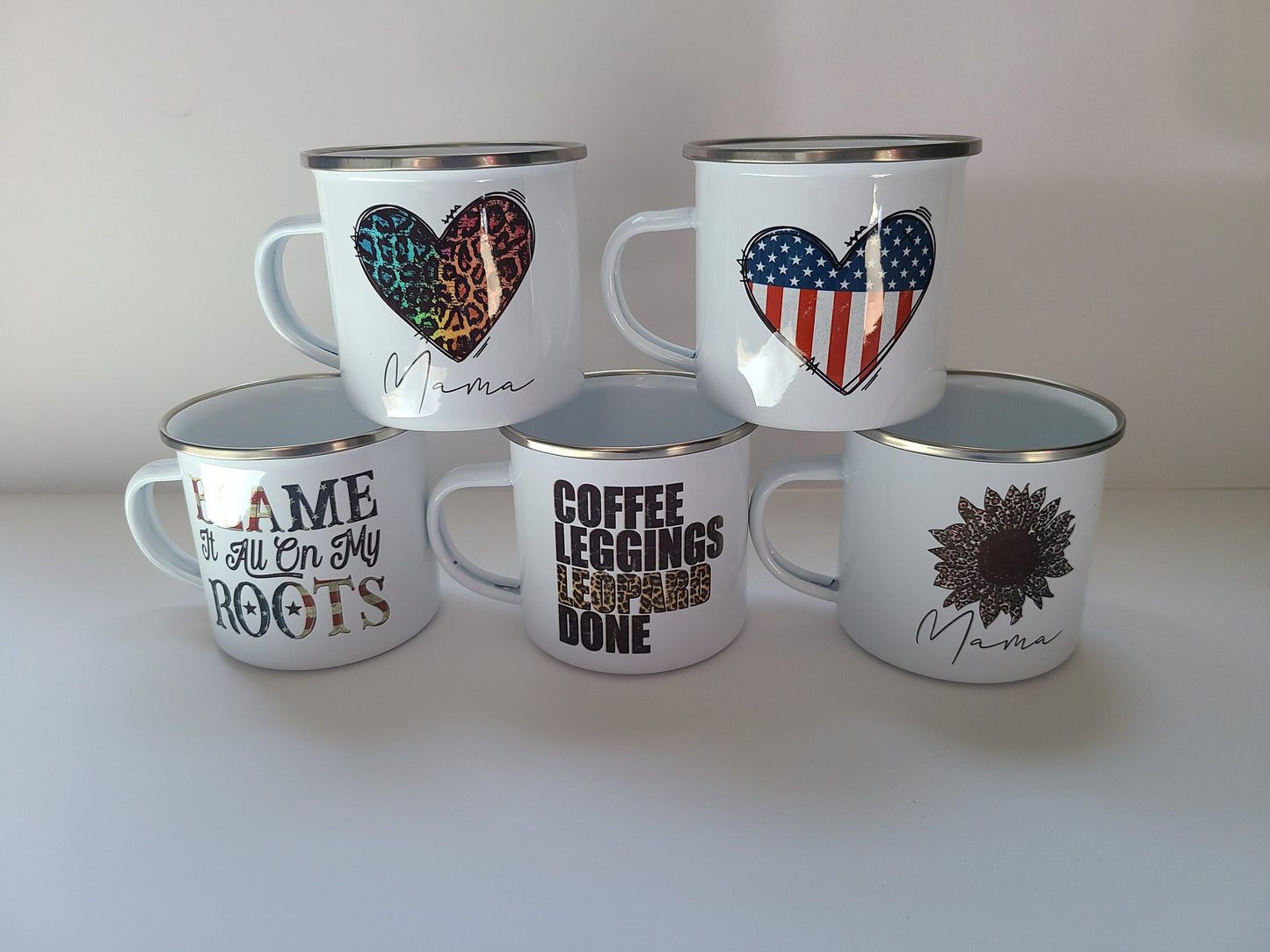 Mom Life Small Enamel Mug