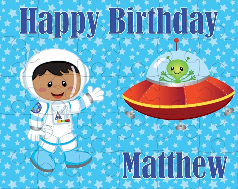 Astronaut Personalized Puzzle for Kids