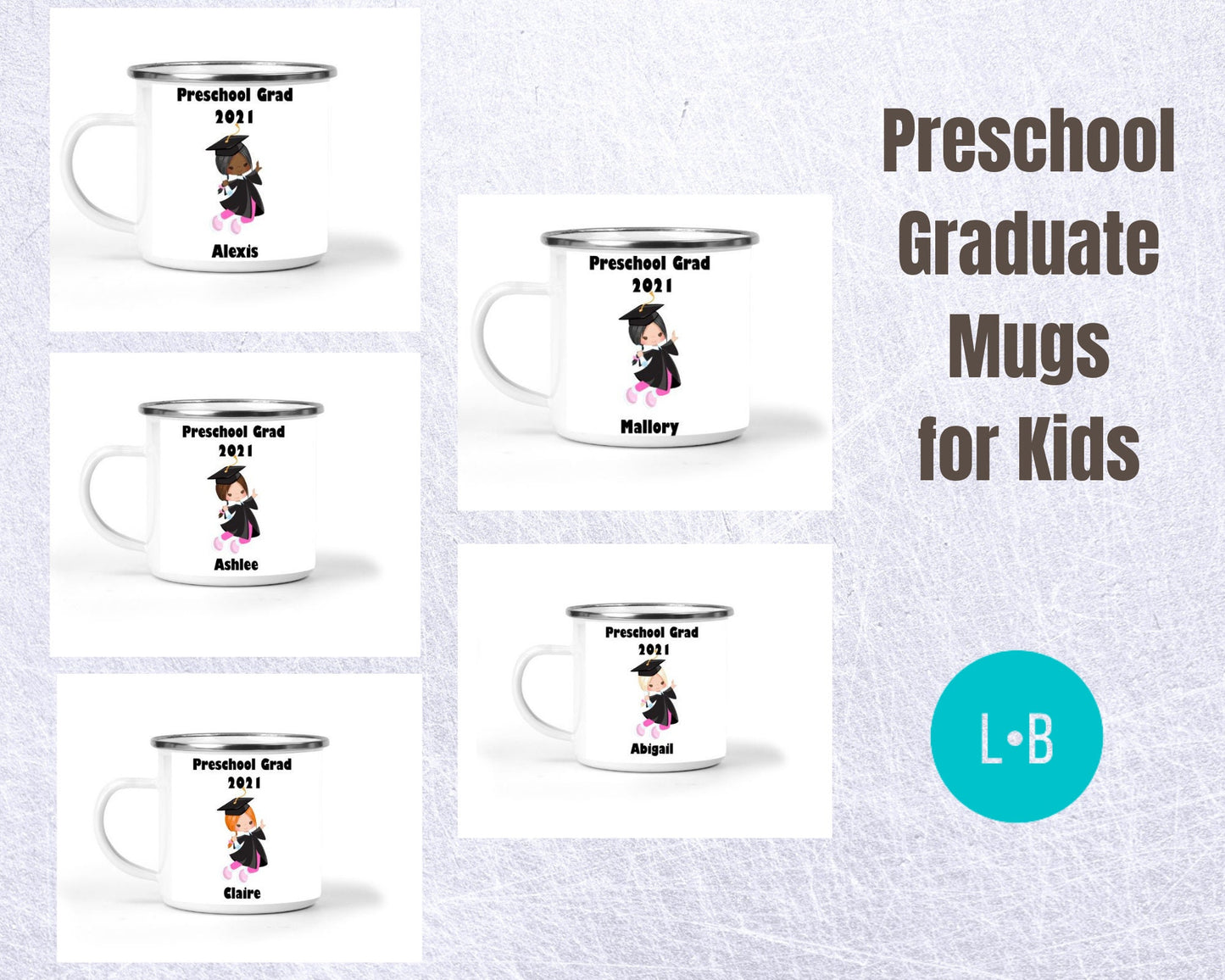 Preschool Graduation Personalized Enamel Mug