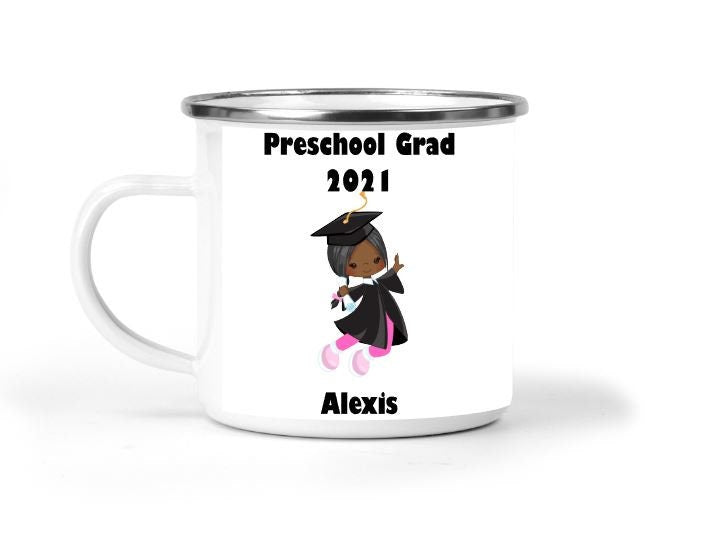 Preschool Graduation Personalized Enamel Mug