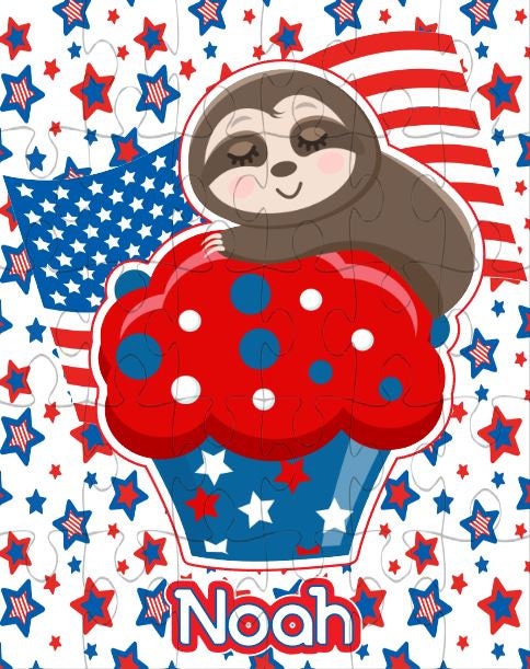 Patriotic Puzzle Personalized