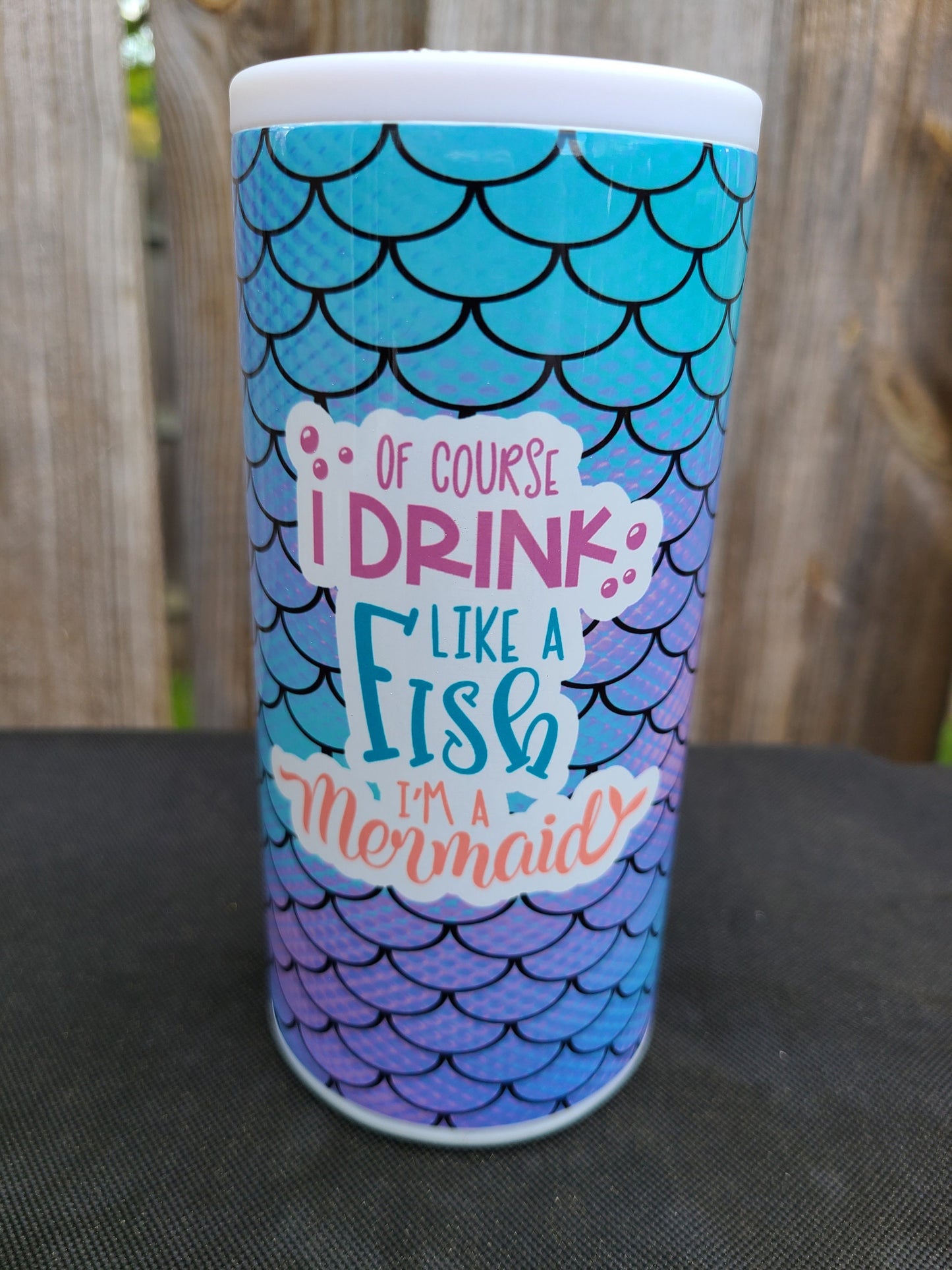 Mermaid Skinny Can Cooler