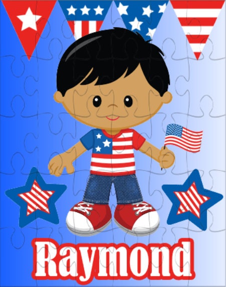 Independence Day Personalized Puzzle for Kids